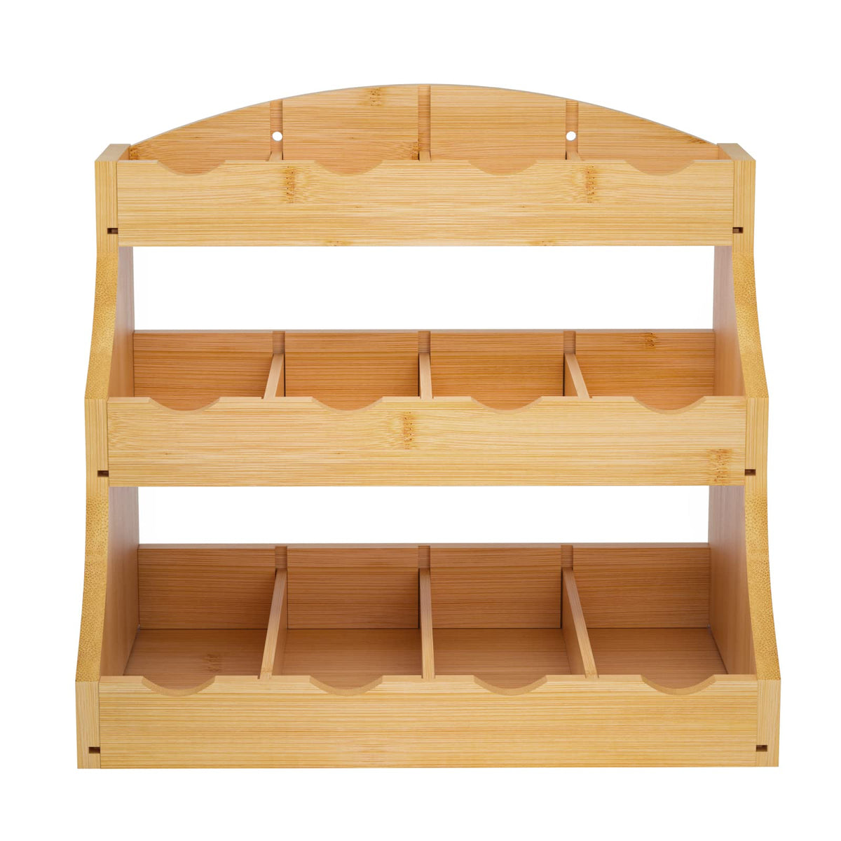 Vertical Rack Tea Calm Cozy Bamboo Tea Bag Organizer, 3 Tier Vertical Tea Organizer, Tea ...