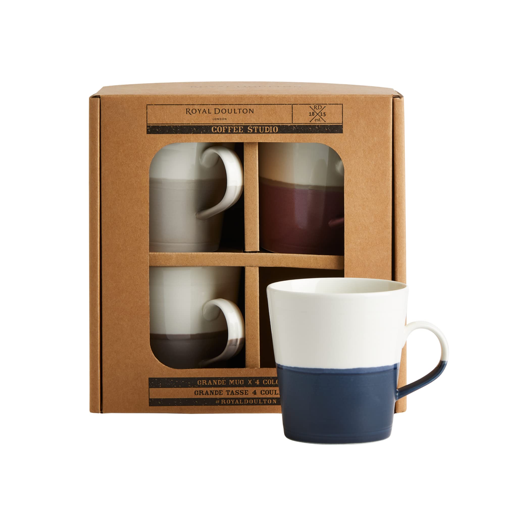 Royal Doulton Coffee Studio Mug Grande Set of 4