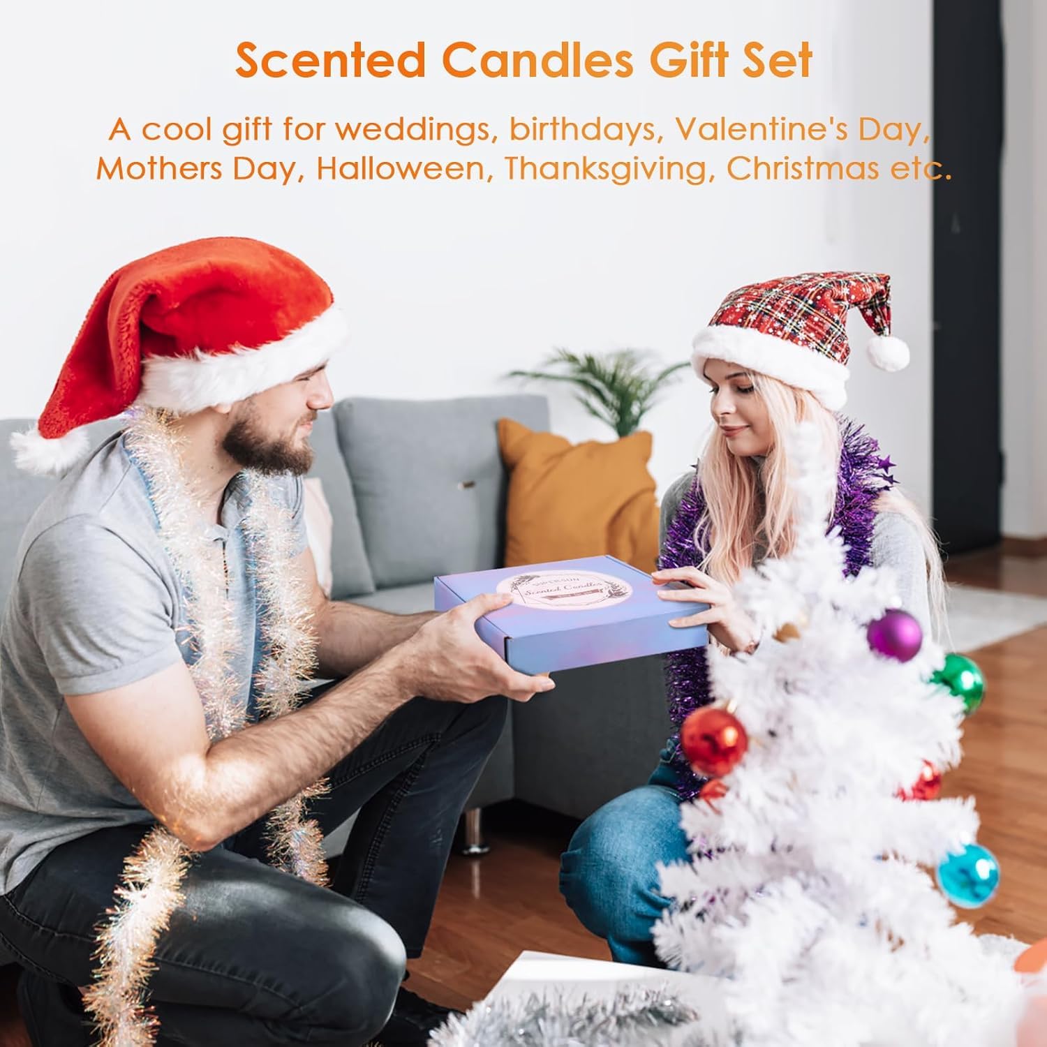Scented Candles Gift Set for Women, 9Packs Soy Candles for Home Scented, 180H Burning Aromatherapy Candles, 2.5oz Natural Soy Wa