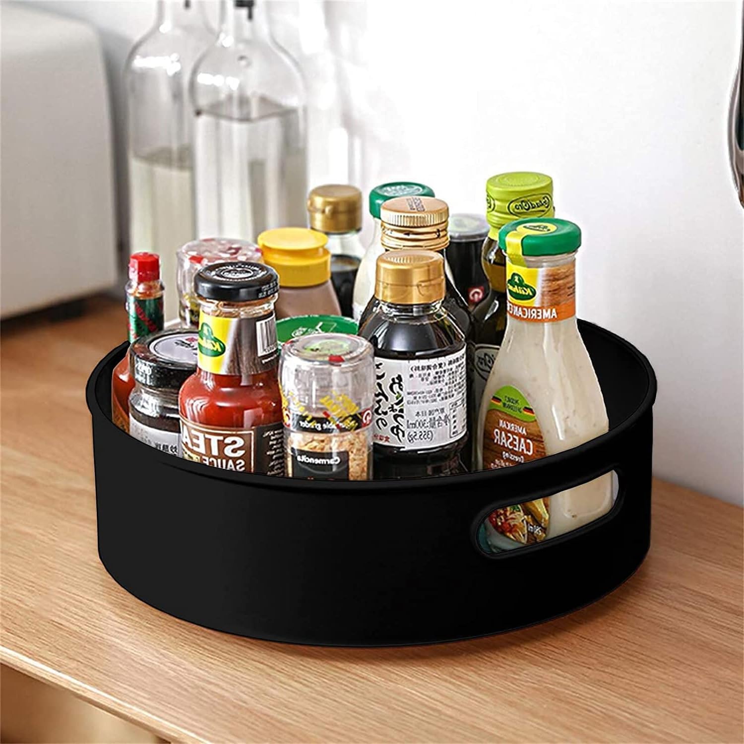 Kexes Lazy Susan Organizer 360 Degree Turntable Cabinet Storage For Kitchen, Pantry, Bathroom  Rotating Spice Rack Organizer Ro