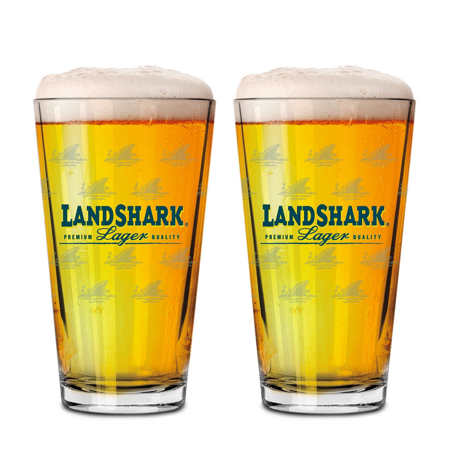 Boelter Landshark Lager Pint Glasses - Set Of 2