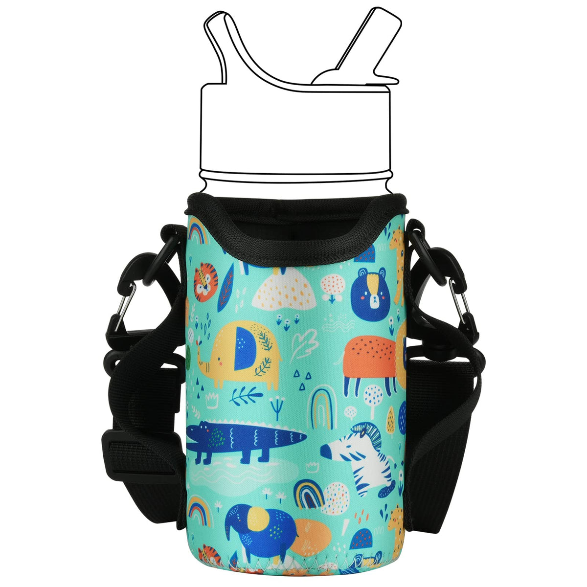 Beautyflier Neoprene Kids Water Bottle Sleeve Cover For Simple Modern, Contingo, Thermos Kids Stainless Steel Water Bottle, Wate