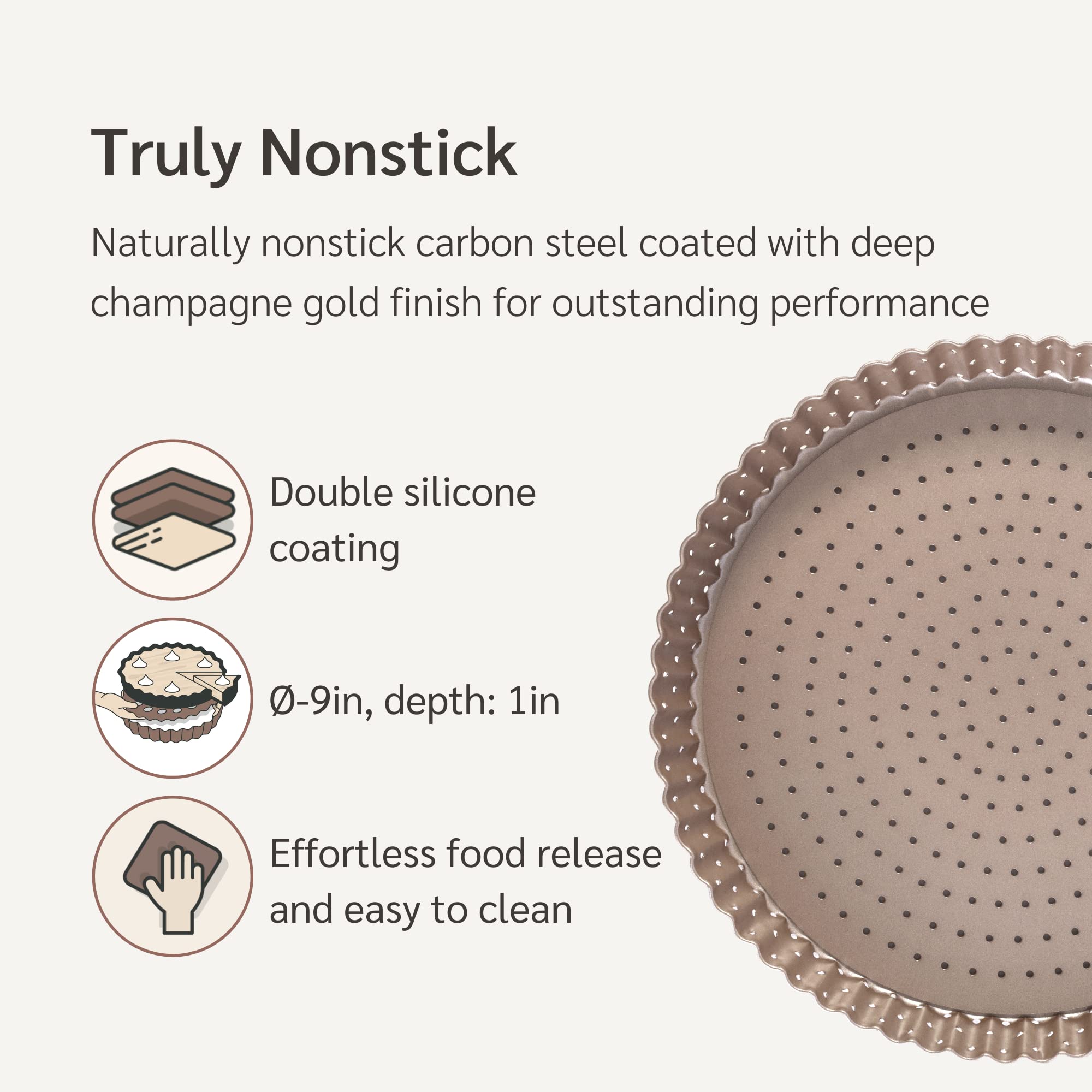 Happiels Non Toxic Nonstick Madeleine Pan 12 Well Set Of 2 (24 Wells), Non Stick Nontoxic Madeleines Pans For Baking, Madeleine