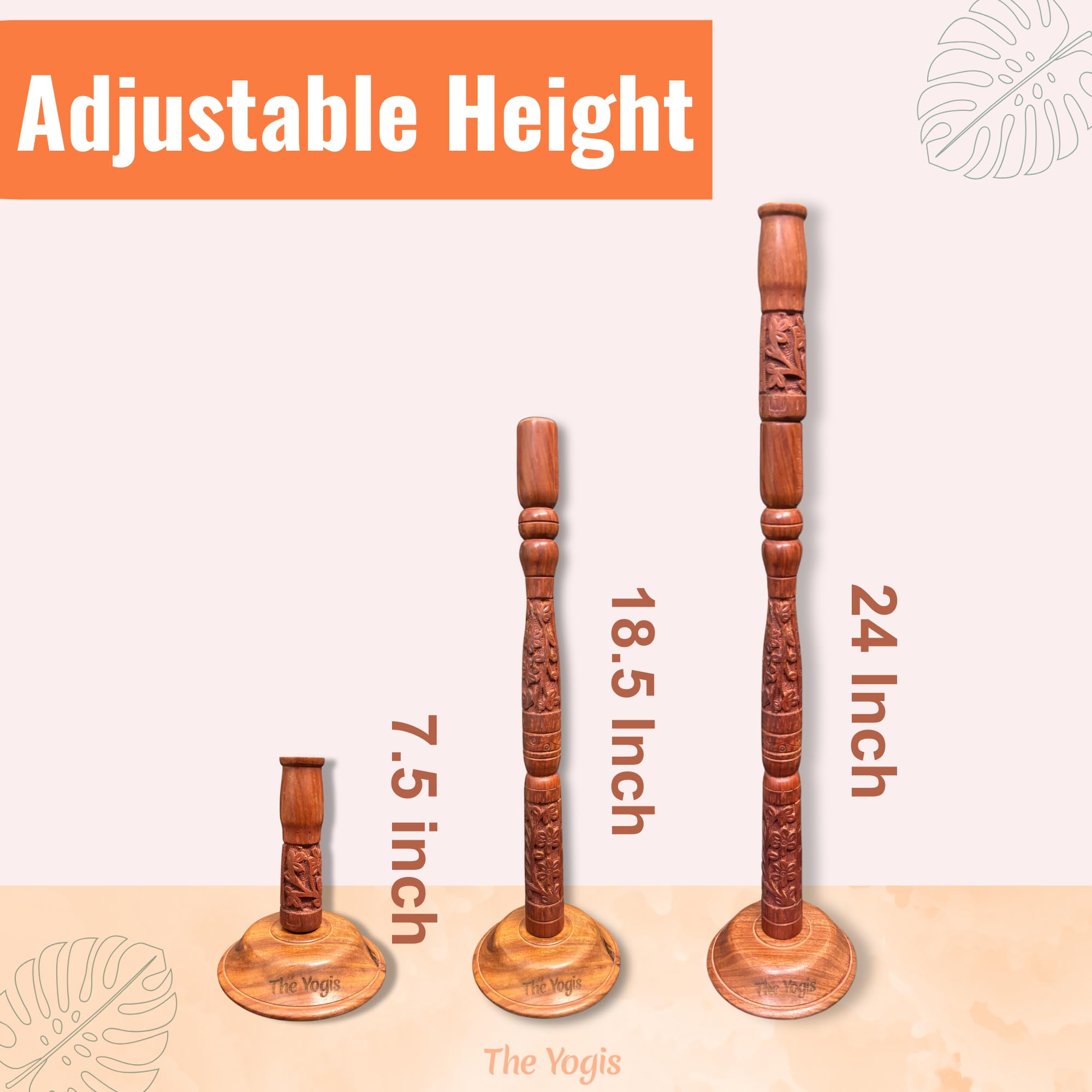 The Yogis Trataka Candle Stand for Opening Third Eye Meditation with Brass Diya and Eye Wash Cup