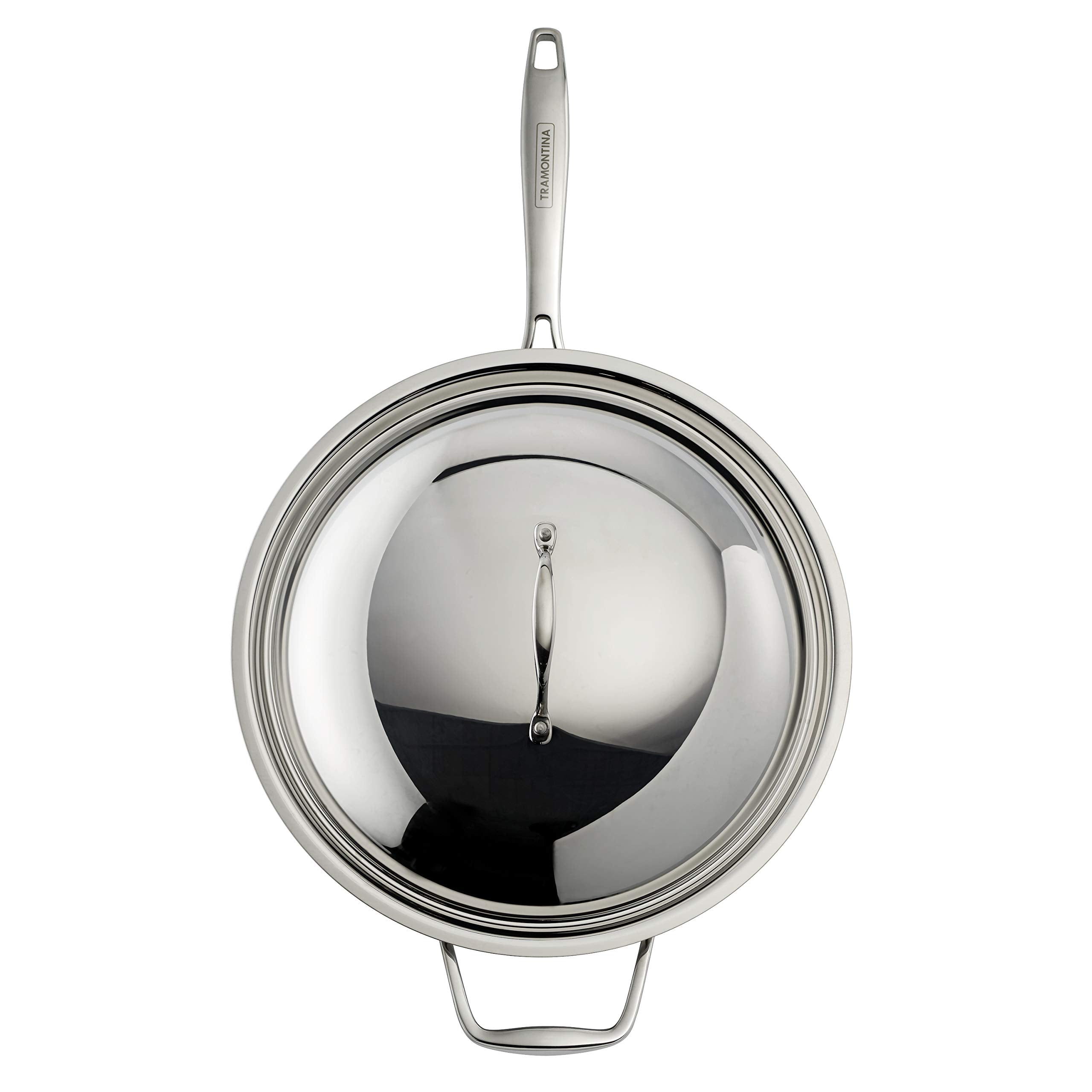 Tramontina Tri-Ply Clad Wok Stainless Steel 12 Inch, 80116/046Ds