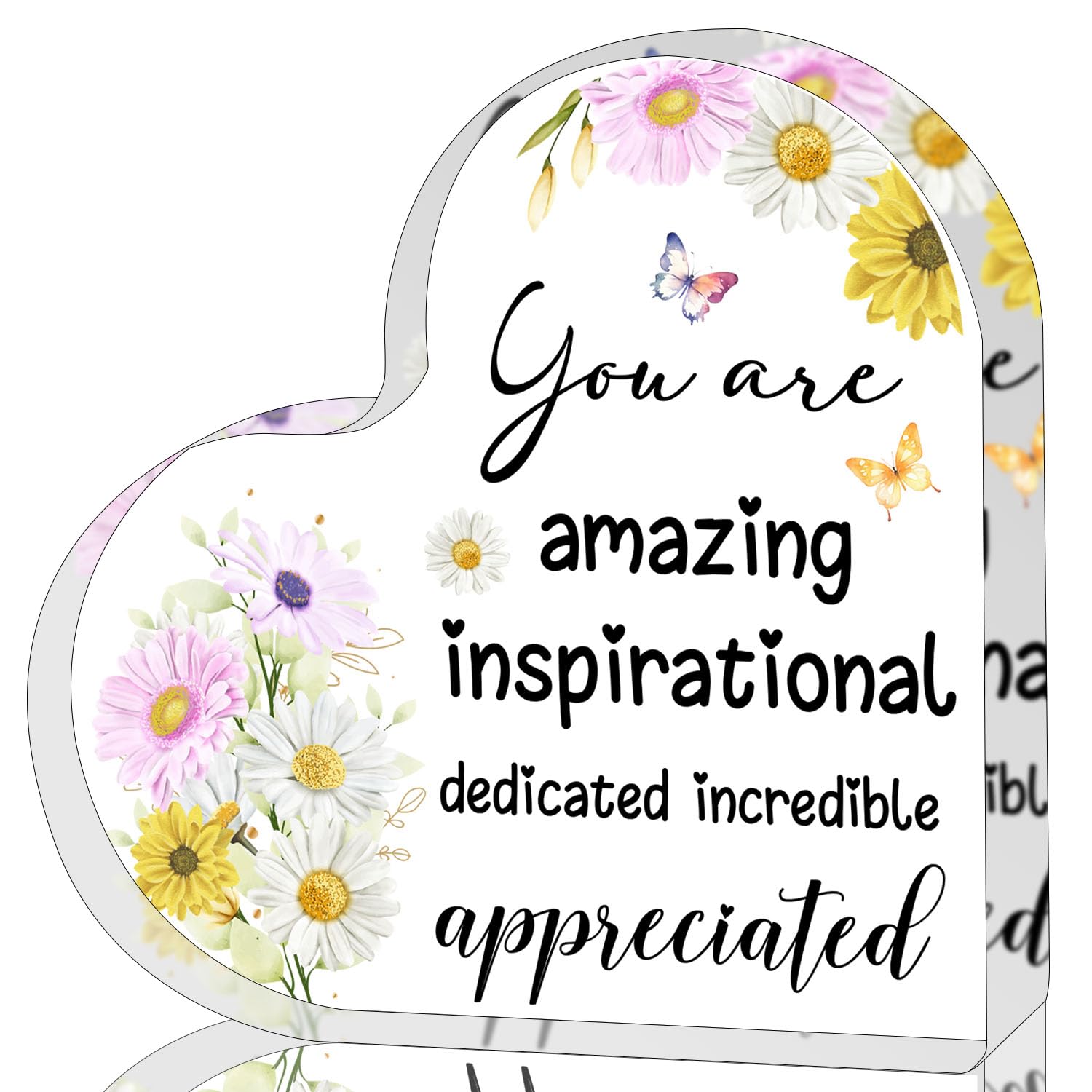 Positive Decor Motivational Gifts, You're Amazing Sign Inspirational Encouragement Gifts for Friend Coworker, Positive Cheerful 