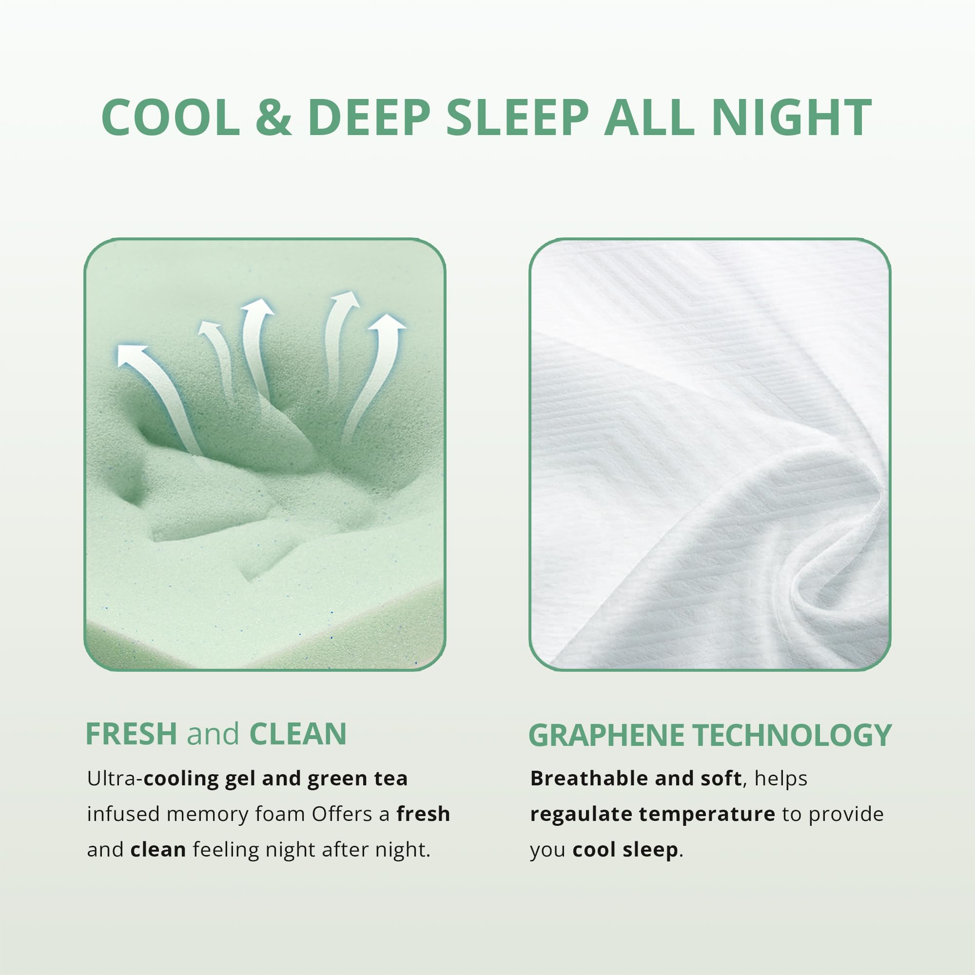 Dyonery Twin Mattress - 8 Inch Green Tea Memory Foam Mattress- Twin Mattress In A Box - Certipur-Us Certified Fiberglass Free Ma