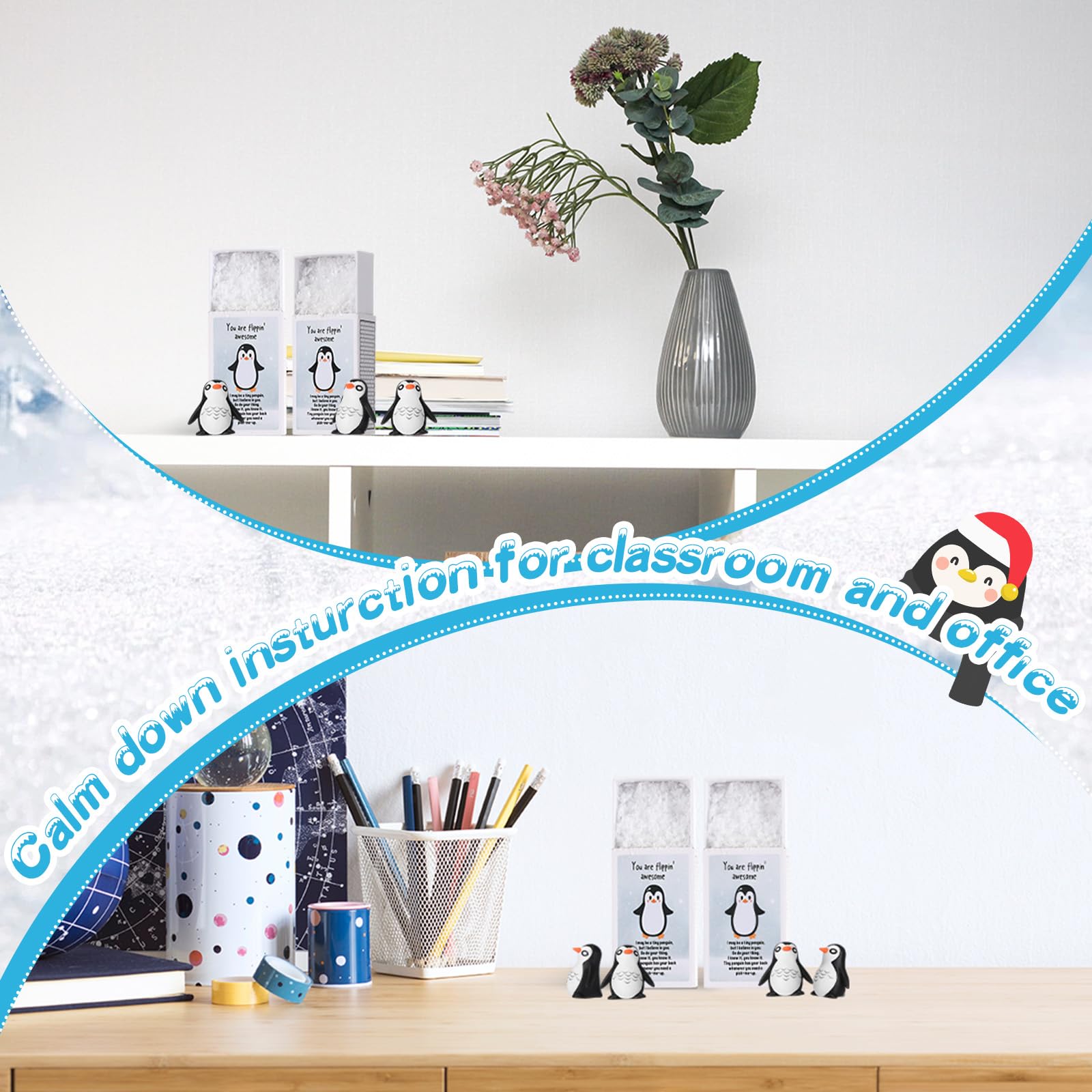 Wonderjune 36 Pcs Christmas Emotional Support Appreciation Gifts Bulk Mini Desk Pet with Inspirational Boxes Thanksgiving Gifts