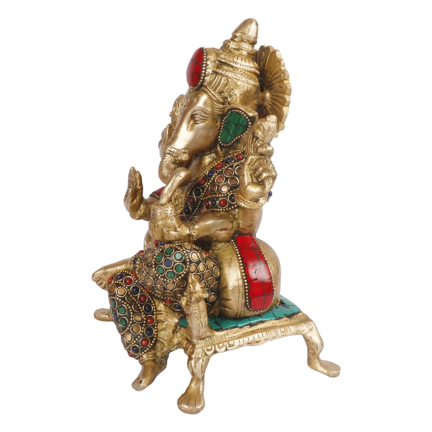 Artvarko Brass Lord Ganesha Bhagwan With Large Ears Mangalkari Ganesh Idol Ganpati Murti Statue Home Office Entrance Decor Pooja