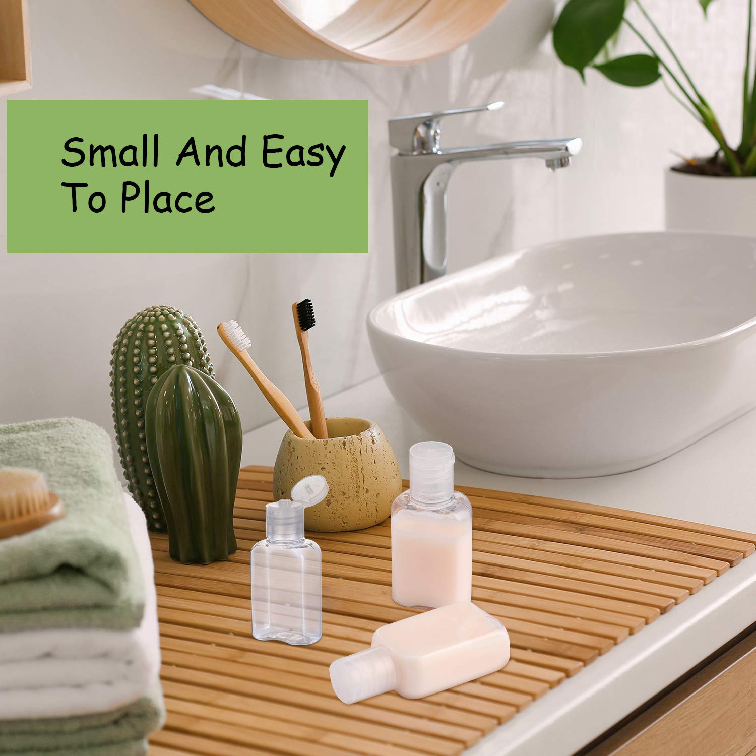 Portable Travel Bottle Clear Plastic Empty Bottles Refillable Reusable Bottles Containers For Travel Outdoor Camping Business Tr