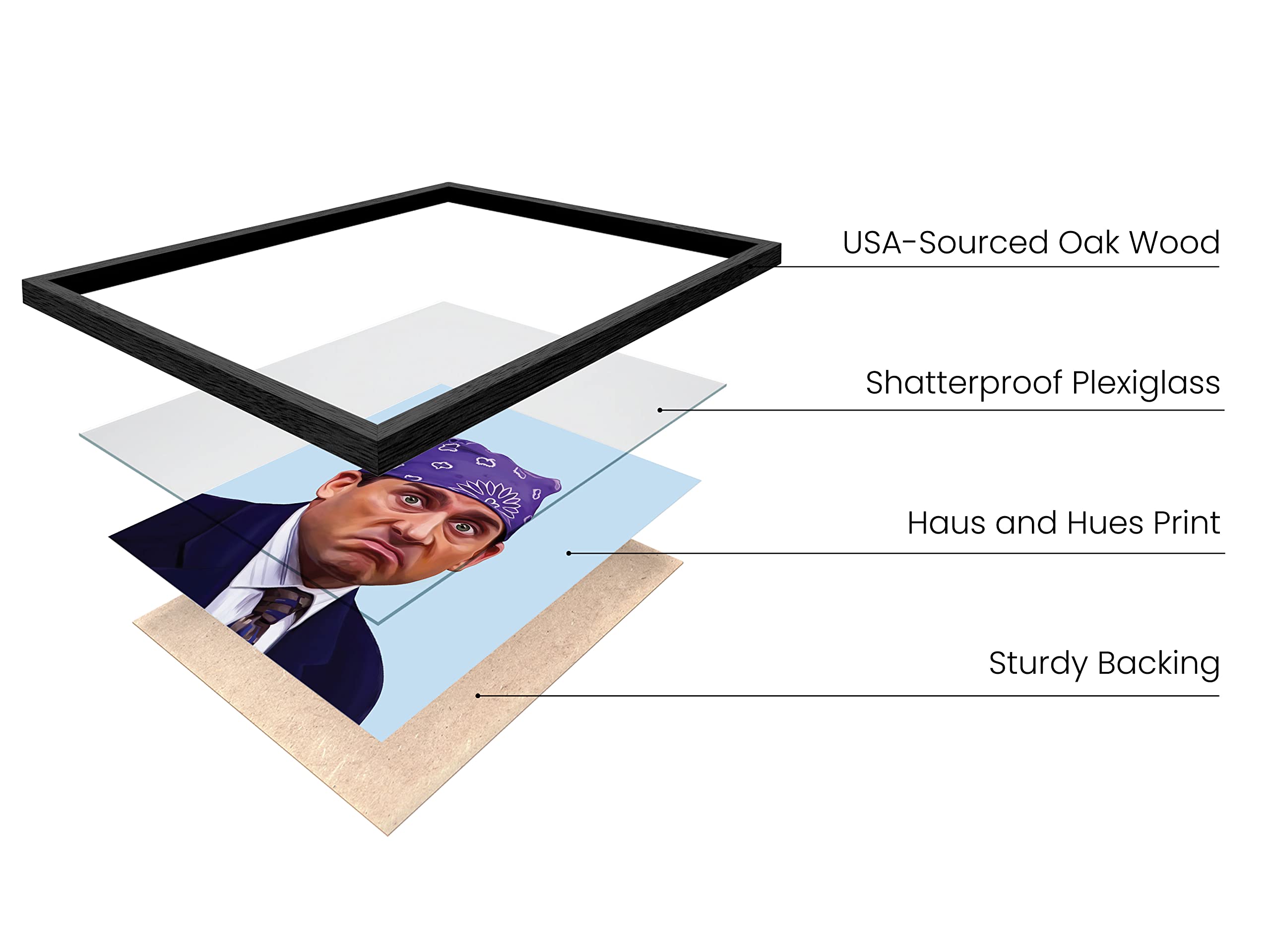 Haus And Hues Framed Michael Scott Poster, The Office Tv Show Gifts, Michael Scott Framed Meme, The Office Decor, Michael Scott
