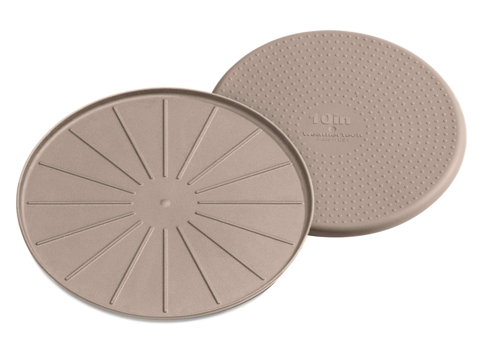 Weathertech 10'' Coasters For Home Surfaces, Anti-Skid, No-Slip Knibs - Set Of 4, Tan - (8A10Csttn)