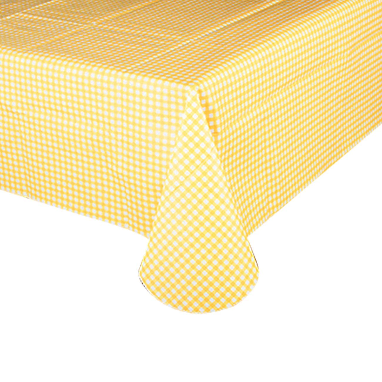 Cerulean Vinyl Tablecloth With Flannel Backing Waterproof Oil-Proof,Pvc Table Cloth Stain-Resistant Wipeable Rectangle Table Cov
