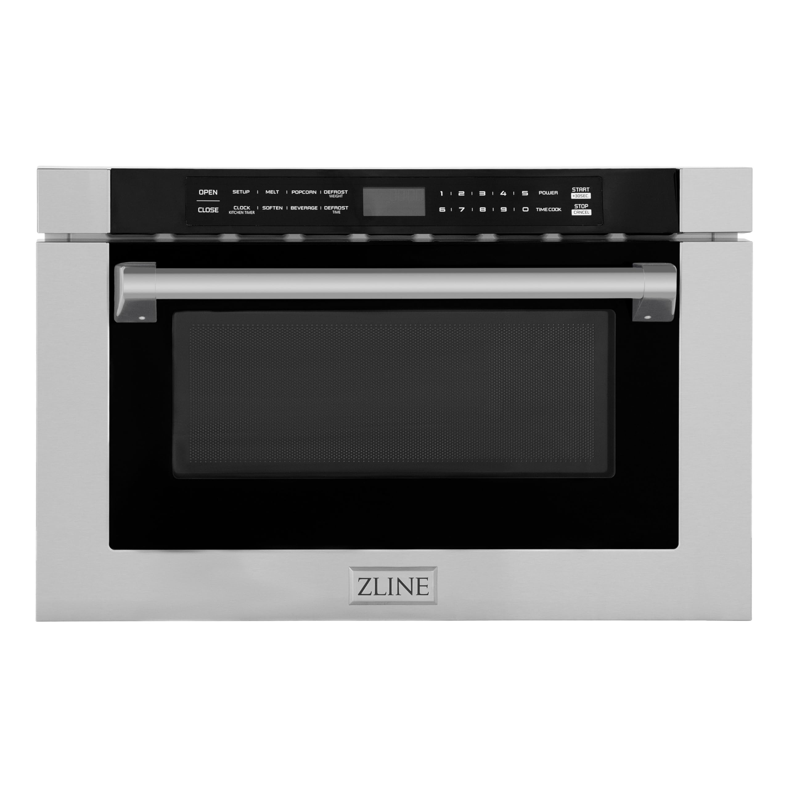 ZLINE 24 1.2 cu. ft. Built-in Microwave Drawer with a Traditional Handle in Stainless Steel