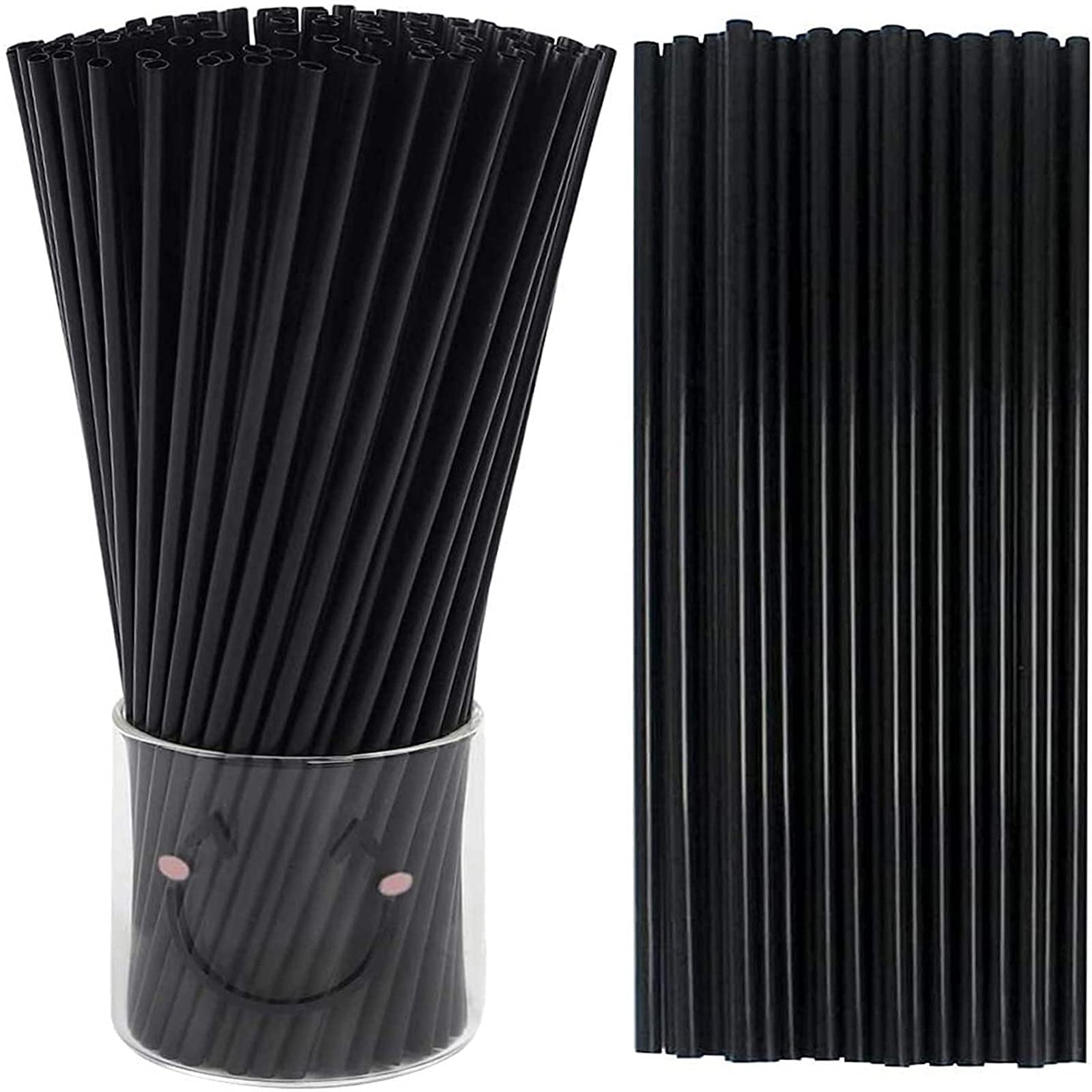 Tomnk 500Pcs Straws Disposable, 10.3 Inches Plastic Straws, Plastic Drinking Straws For Tumblers And Ice Coffee