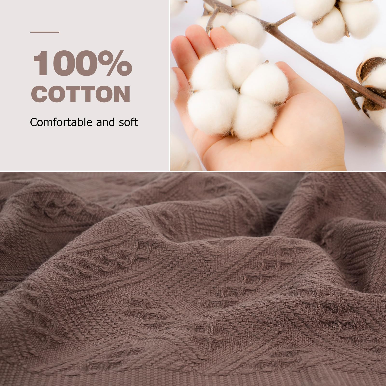 Youlertex Luxury Decorative Hand Towels Bathroom: 2 Packs 14X30 100% Cotton Turkish Absorbent Soft Face Towel Set For Boho Bathr