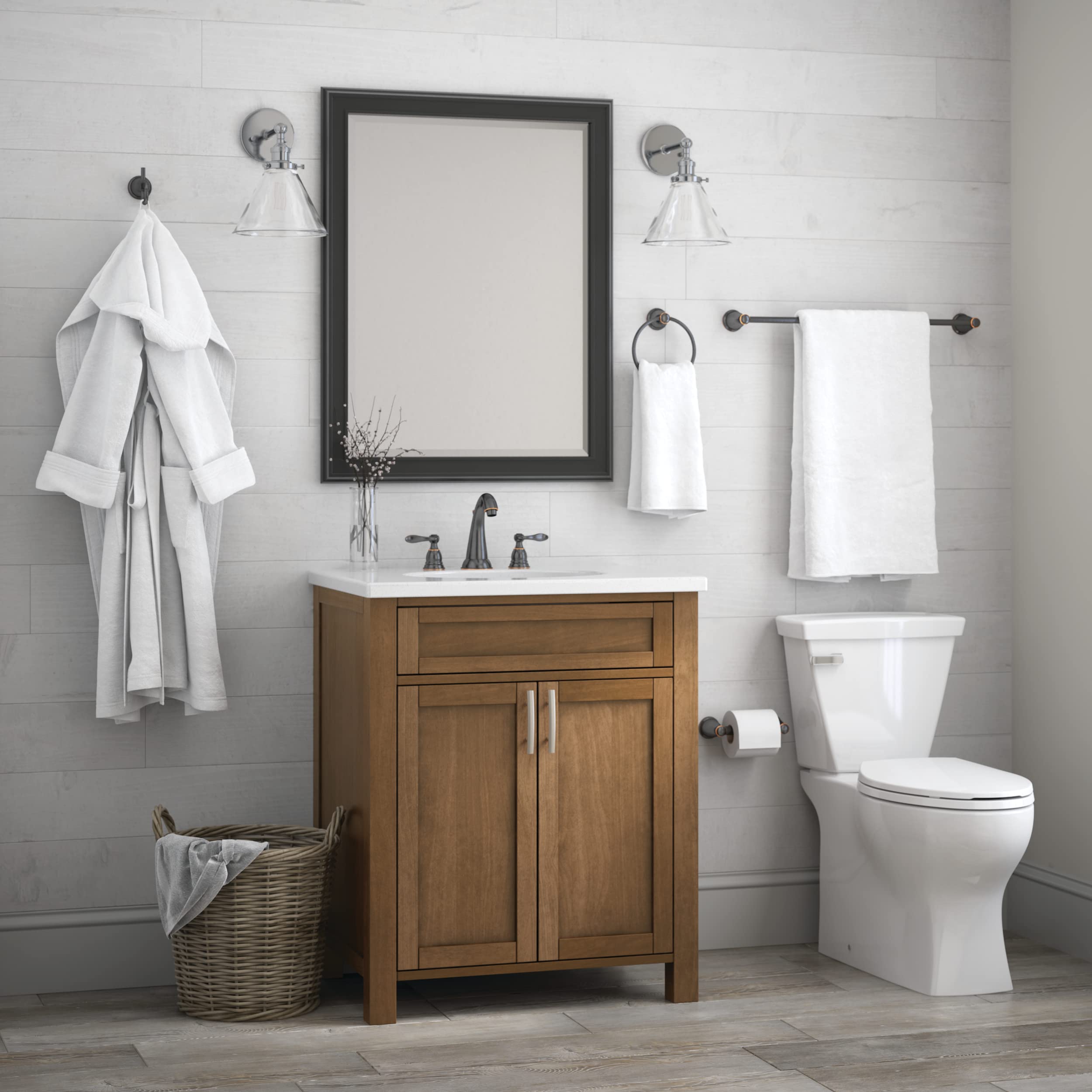 Franklin Brass Kinla -towel Ring  Oil Rubbed Bronze  -bathroom Accessories  KIN46-ORB-1 6.38 x 2.36 x 7.24 Inches