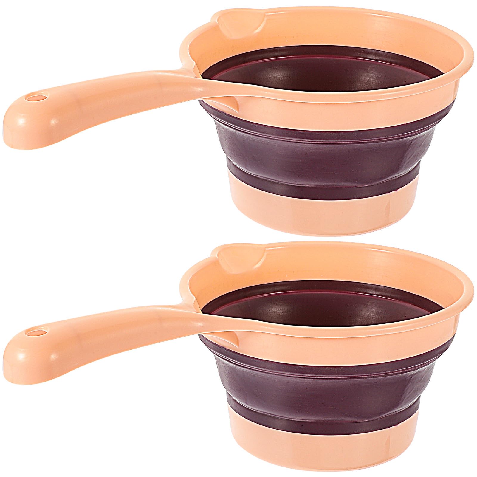 2pcs Plastic Folding Water Ladles with Large Capacity for Kitchen Use