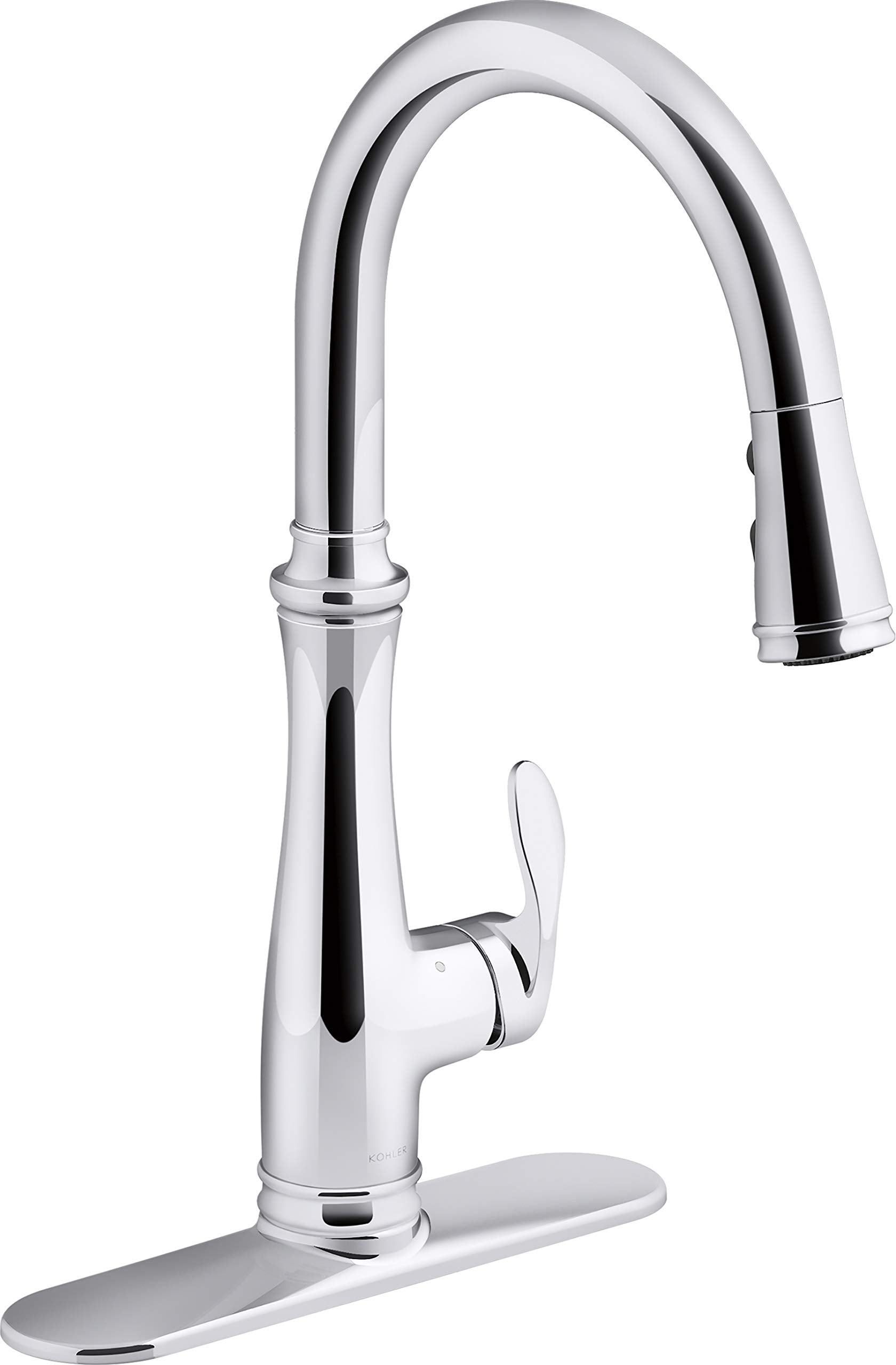 Kohler K-29108-Cp Bellera Touchless Kitchen Sink Faucet, Kitchen Faucet With Pull Down Sprayer, Touchless Faucet For Kitchen Sin