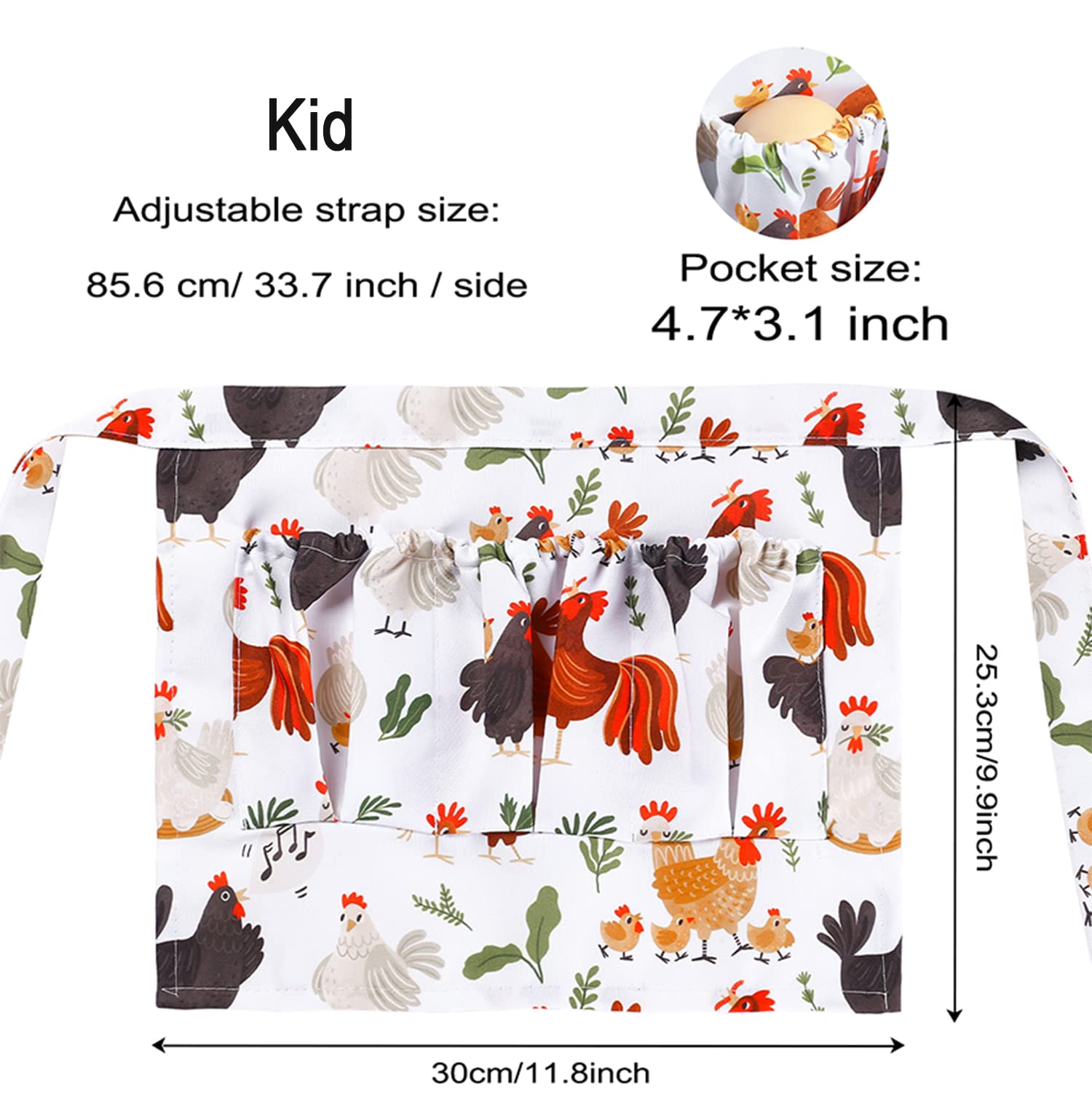 Mzcxmao Egg Apron, Egg Collecting Apron,Egg Gathering Apron,Egg Apron For Fresh Eggs,Egg Apron For Fresh Eggs Gift For Kids Than