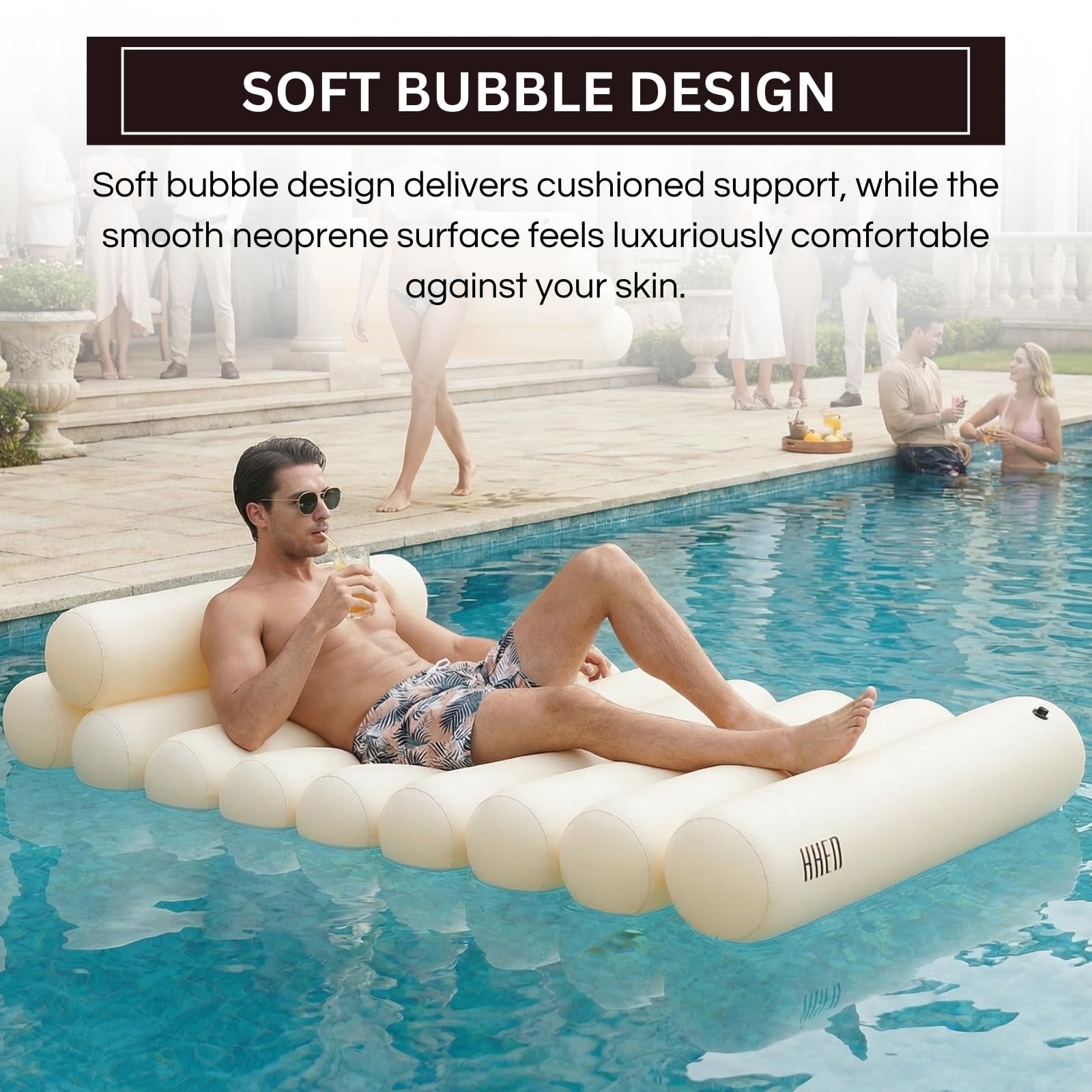 Bubble White Pool Lounger