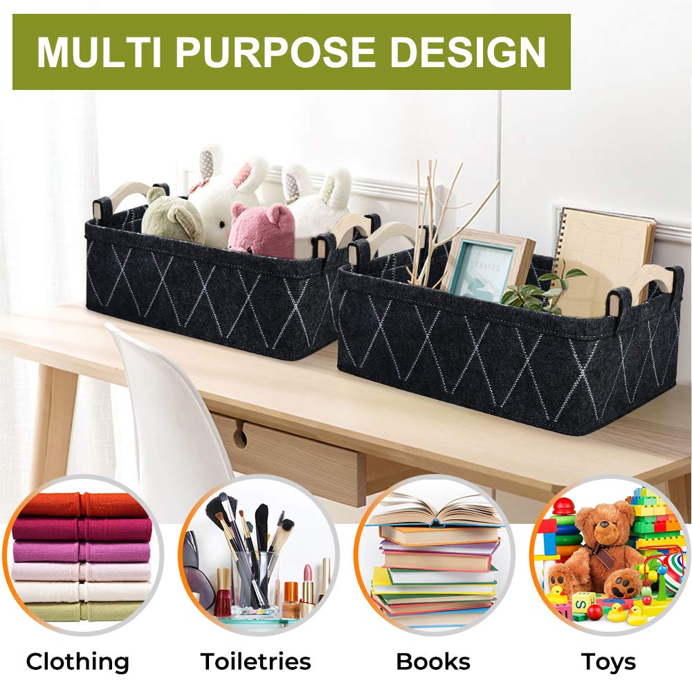 Small Baskets Collapsible Storage Bin Fabric Organizer for Shelves Underwear Socks Bra Towel Toiletry Baby Products Empty Gift Basket