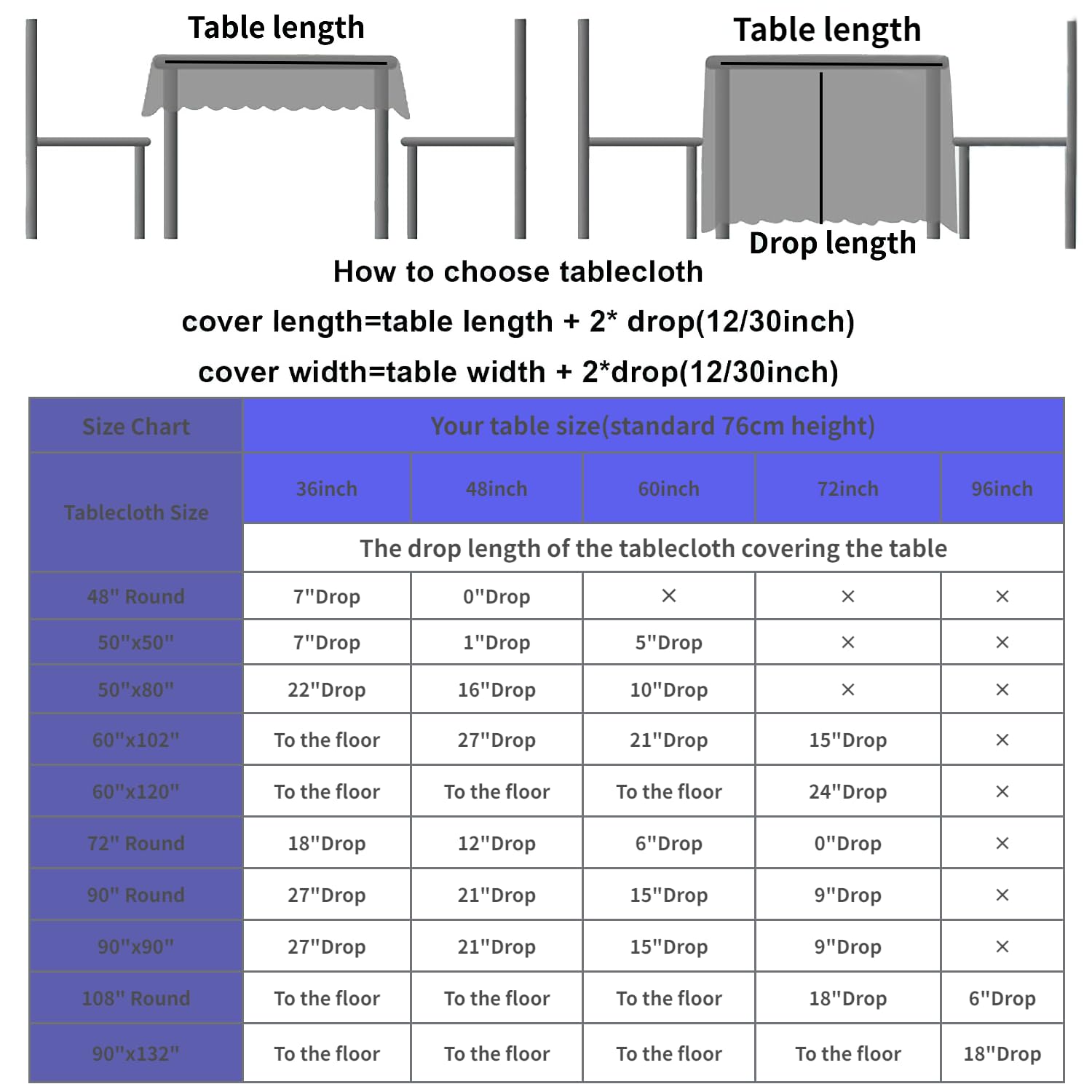 Fyledaee Royal Blue Sequin Tablecloth 50X50 Inch Square Glitter Shiny Table Cover For Wedding Birthday Baby Shower Christmas Par