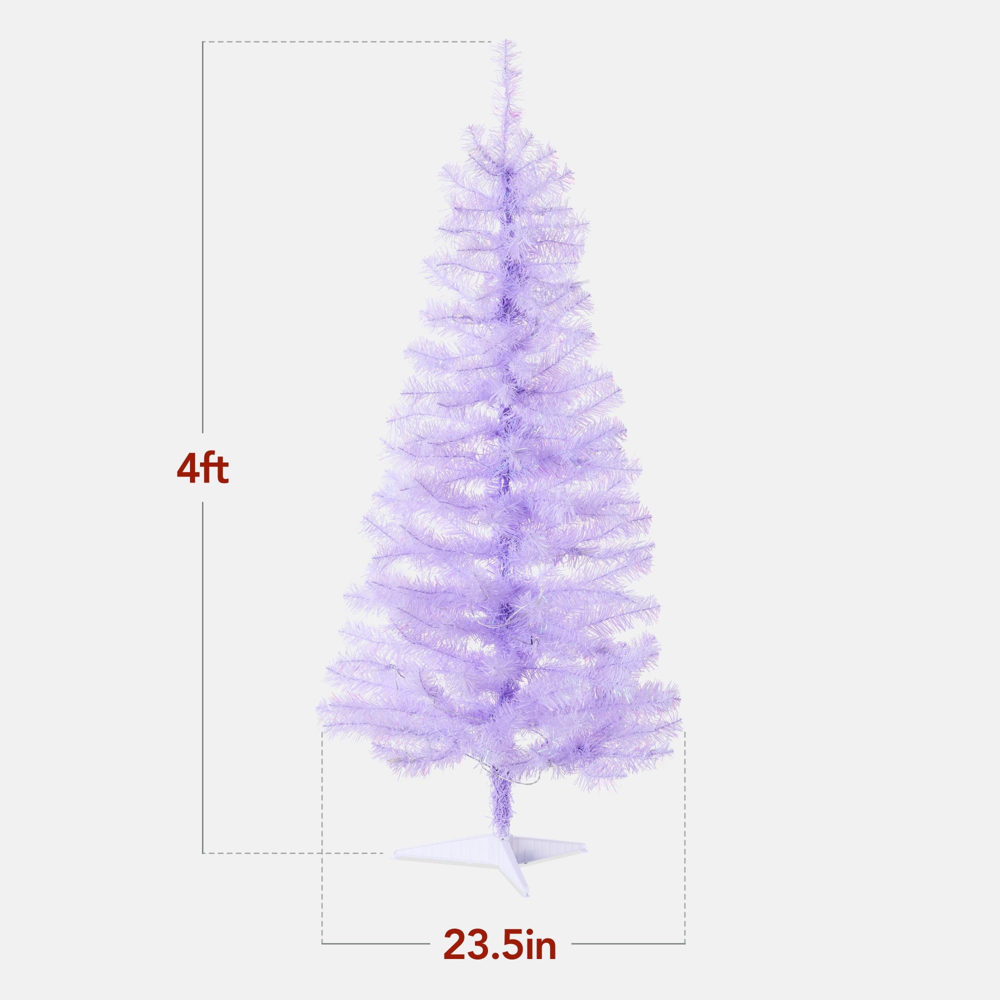 Best Choice Products 4ft Pre-lit Christmas Tree, Artificial Mini Tree Perfect for Kids, Apartments, Bedroom with Twinkling LED L