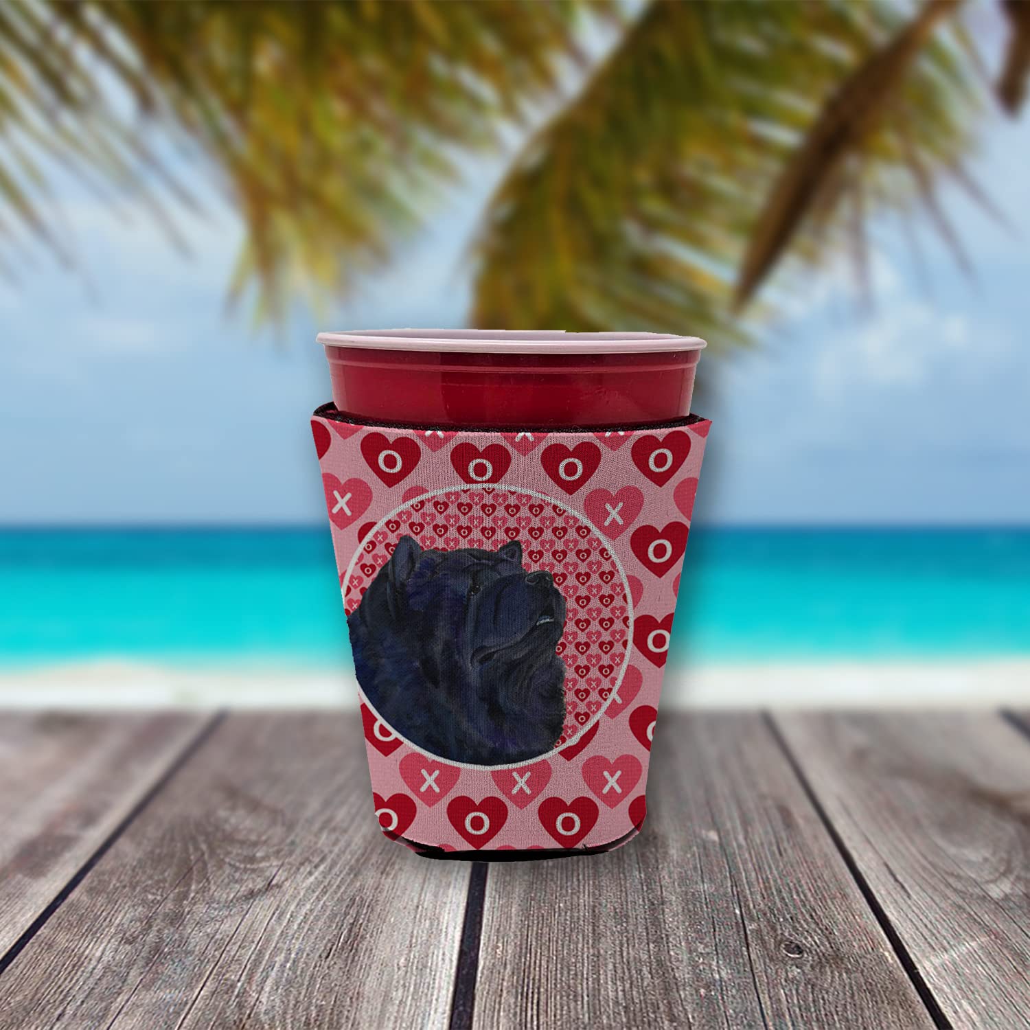Chow Chow  Red Solo Cup Beverage Insulator Hugger