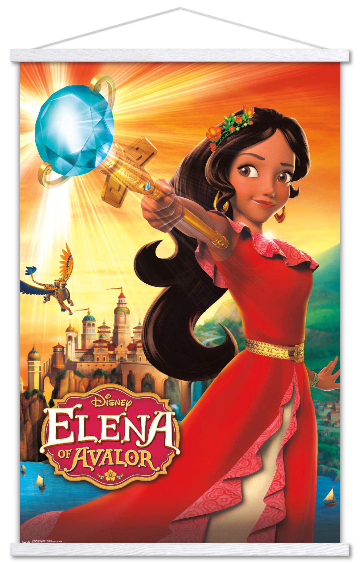 Trends International Disney Elena Of Avalor - One Sheet Wall Poster, 22.375'' X 34'', Print And White Hanger Bundle