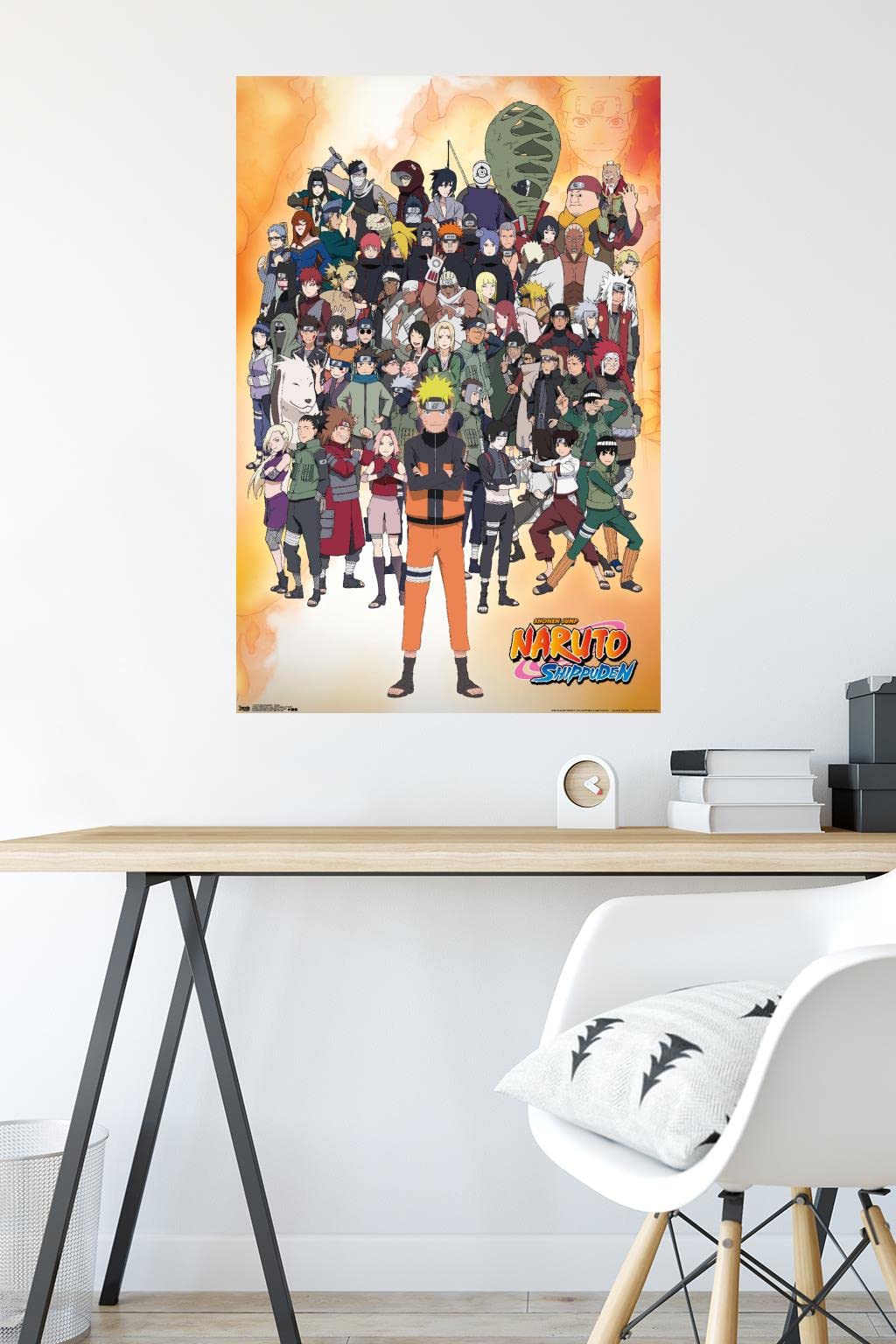 Trends International Naruto Shippuden Group Wall Poster, 22.375" x 34", Premium Unframed Version