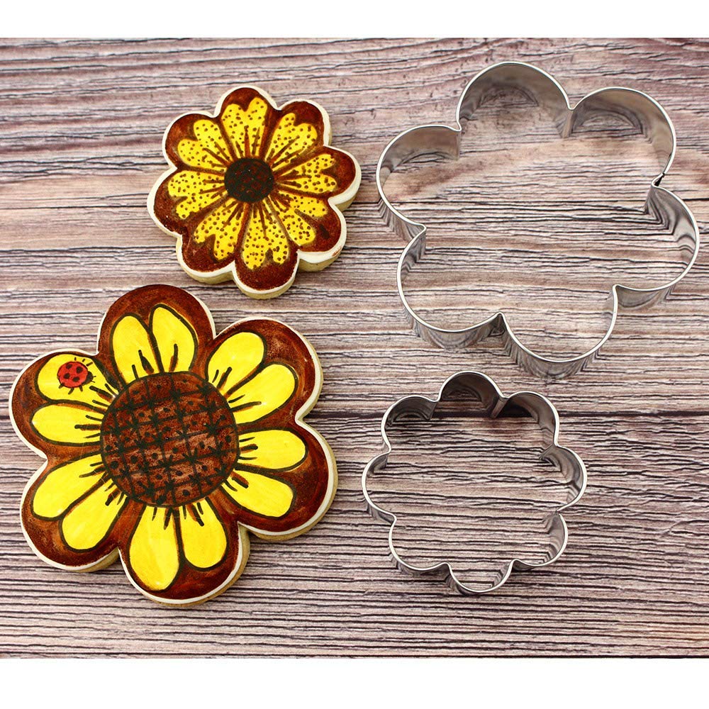 Scalloped Edge Flower Cookie Cutter 3.75'' Made In Usa By Ann Clark