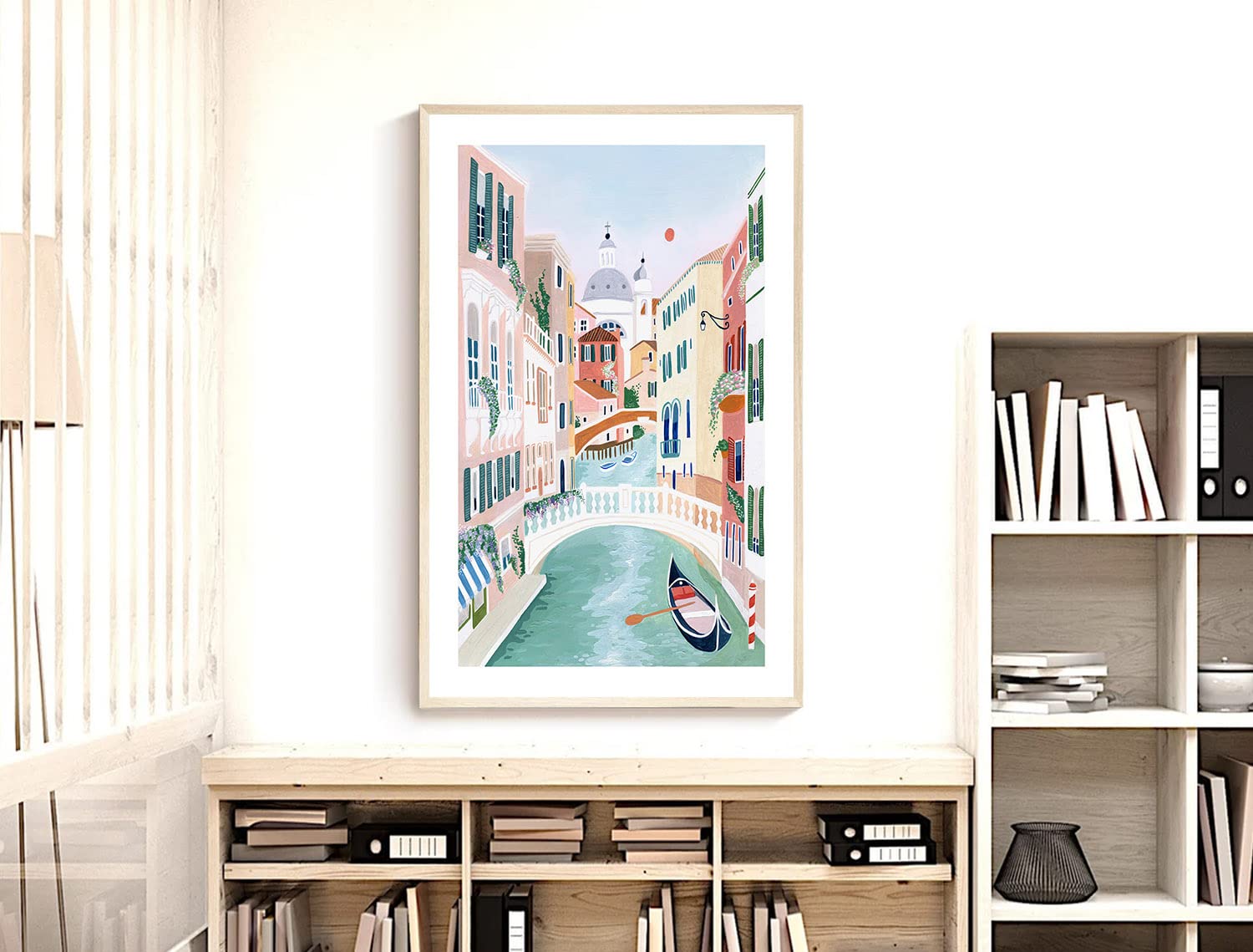 Nationcog Venice Art Print, Venezia Italy Art Print, Venice Painting, Travel Gift, Travel Poster, Engagement, Wedding, Anniversa