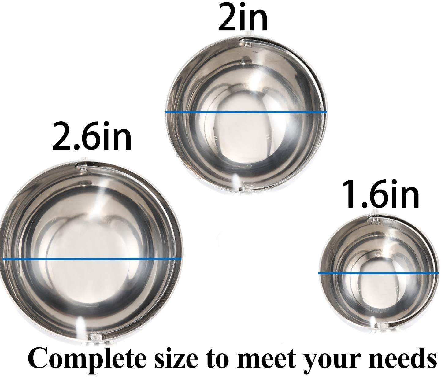 Linwnil Cookie Scoop Set - Small/1 Tablespoon, Medium/2 Tablespoon, Large/3 Tablespoon - Ice Cream Scoop Set, 18/8 Stainless Ste