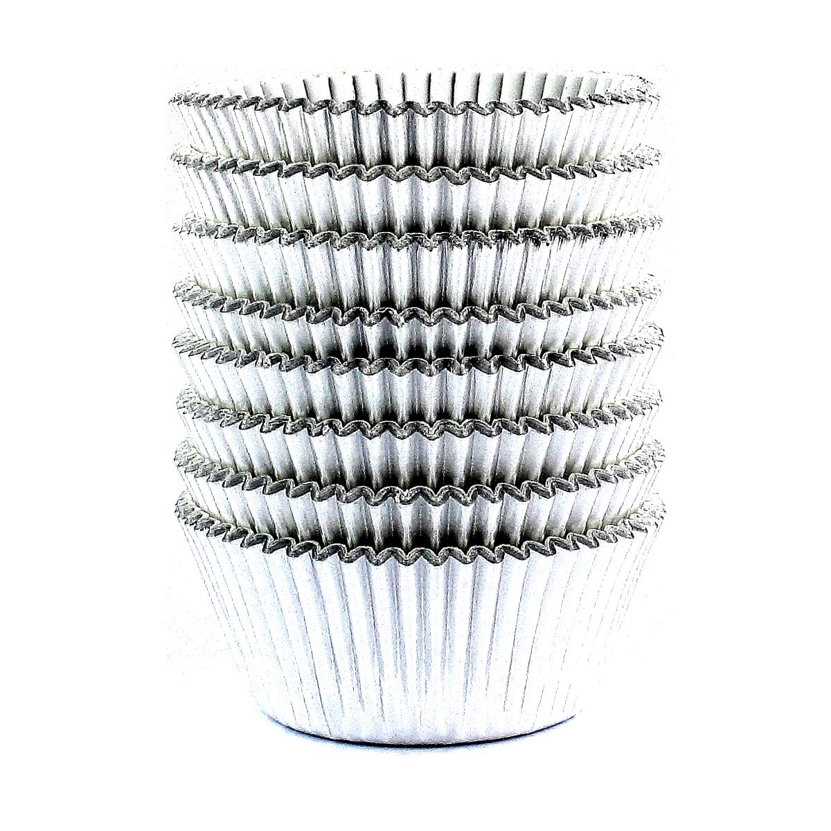 Eoonfirst Silver Foil Cupcake Case Liners Baking Muffin Paper Cups 198 Pcs