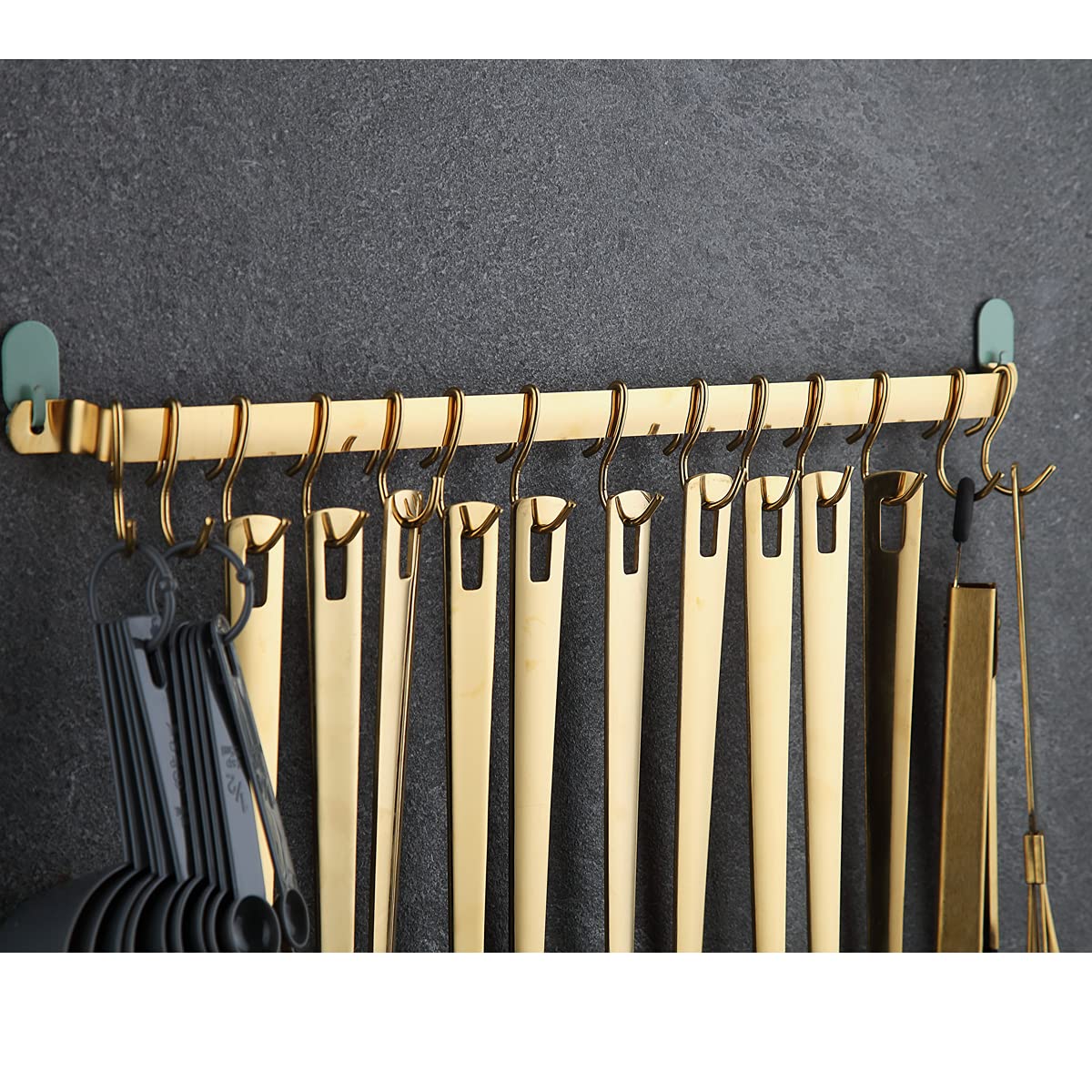 Gold Cooking Utensils Set  Kyraton Stainless Steel 37 Pieces Kitchen Utensils Set with Titanium Gold Plating  Kitchen Gadgets Tool Set with Utensils Racks Heat Resistant Dishwasher Safe