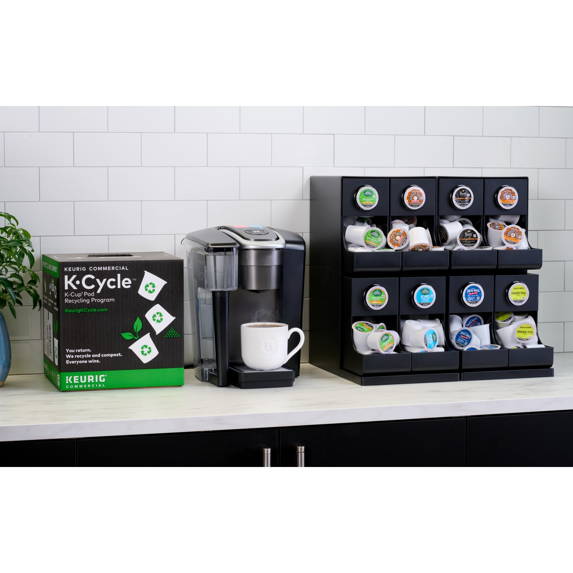 Keurig K-1550 Commercial Coffee Maker, Small, Black, Plastic, Model 5000380411