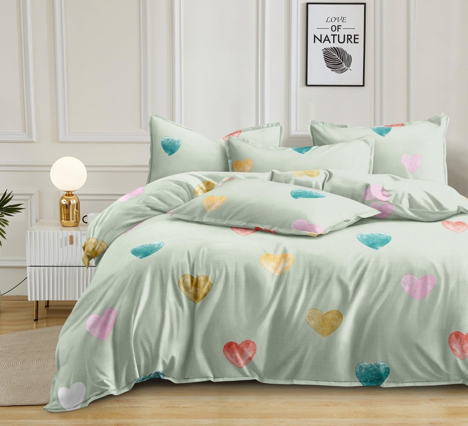 Ab Home Decor 300Tc Soft Touch Hypoallergenic Glace Cotton All Around Elastic Fitted Bedsheet For Single Bed Size 36X 78 Inch Wi