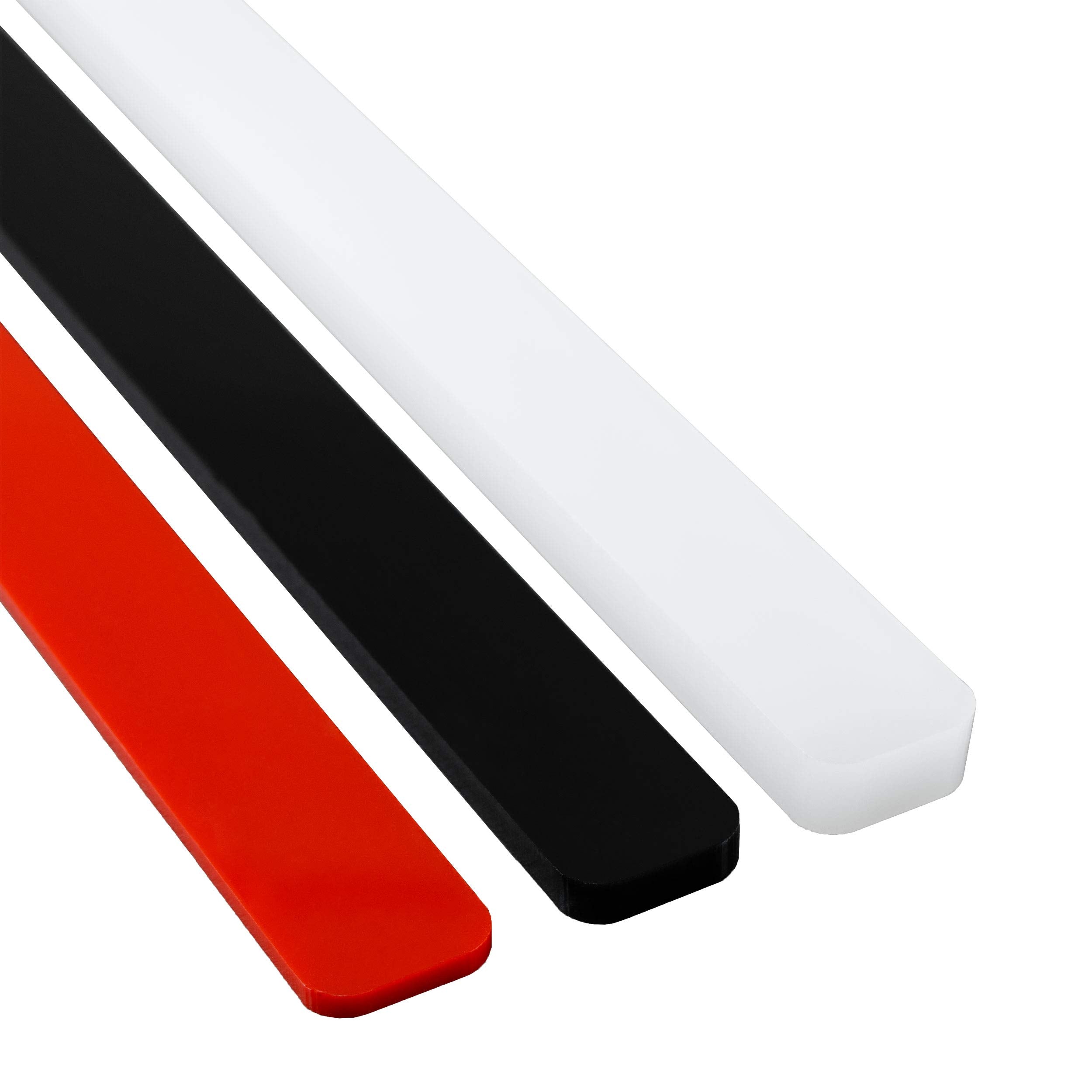 Fat Daddio's Fondant & Dough Leveler Set  13.75 x 0.75 Inch  White  Black  Red