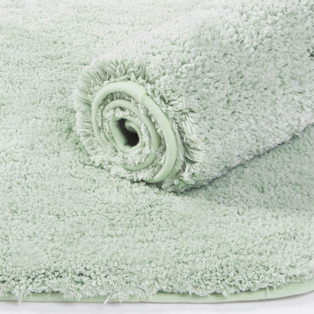 Walensee Shaggy 2 Piece Bath Rug Set, (20 X 32, 2 Pack Set, Pale Green) Bathroom Rug Set Bath Mats For Bathroom Machine Wash/Dry