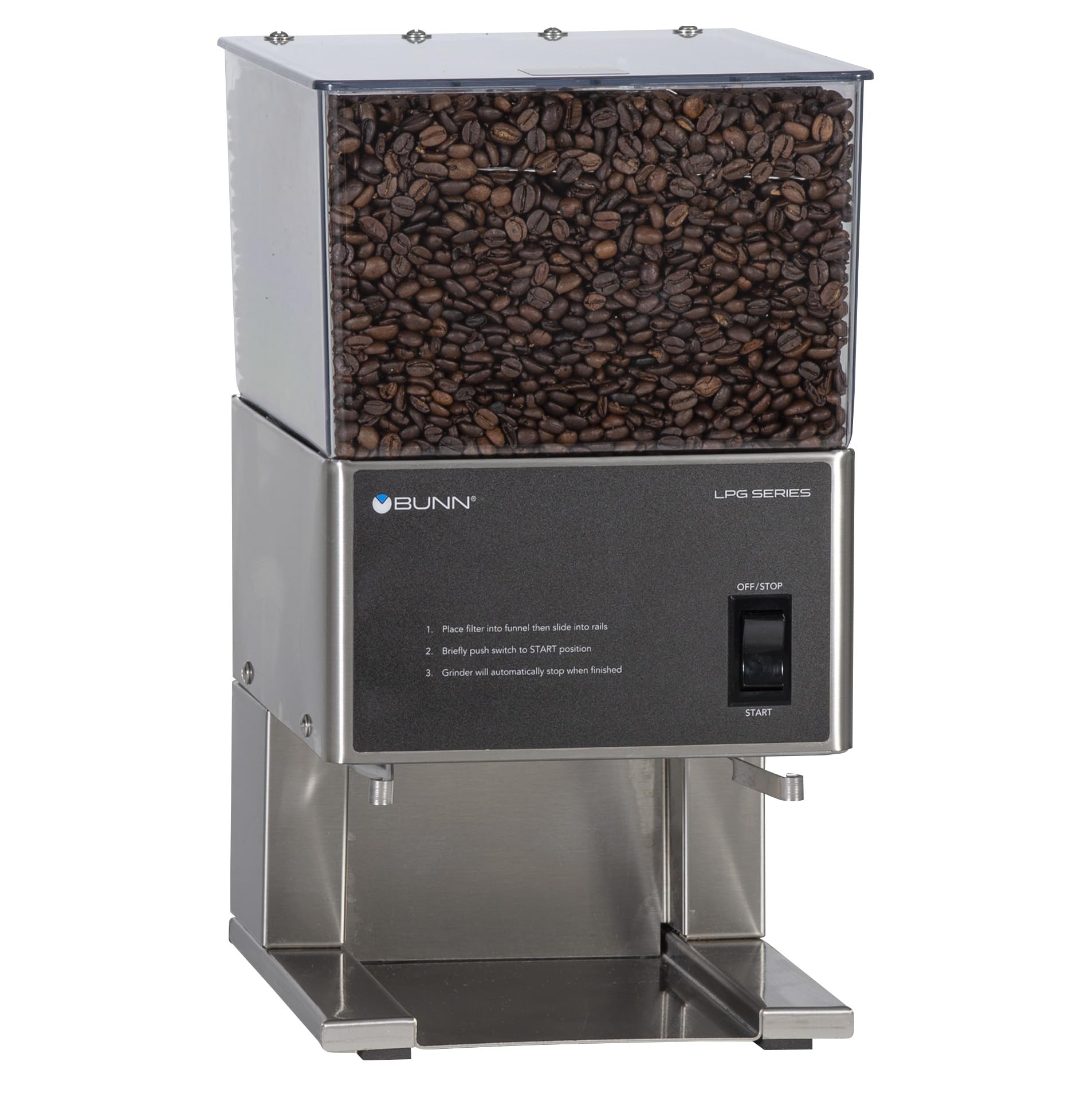BUNN LPG Low Profile Portion Control Grinder with 1 Hopper