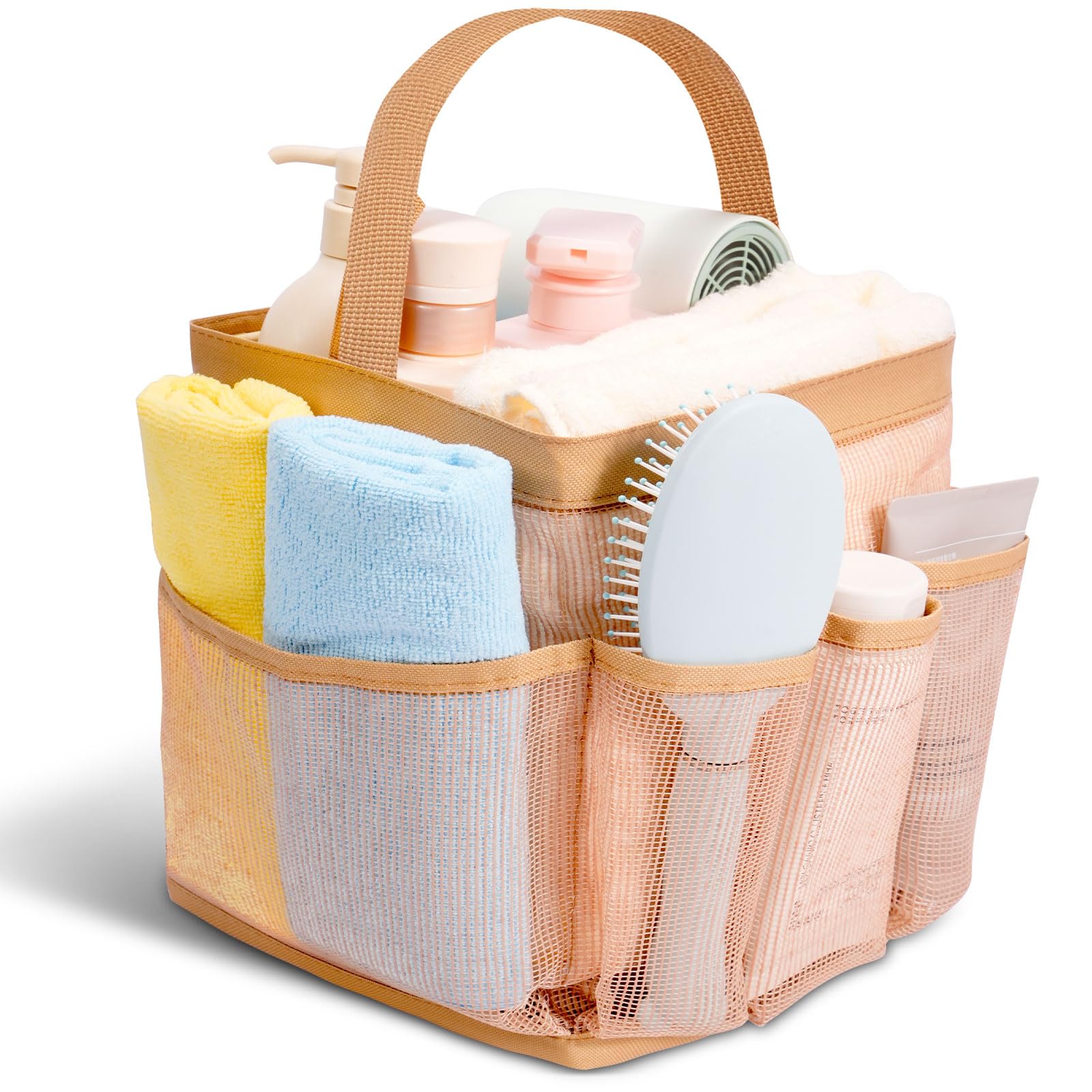Asisnt Shower Caddy for College Dorm Room Essentials for Girls with 9 Pockets,Large-Capacity Shower Basket,Quick Dry Toiletry To