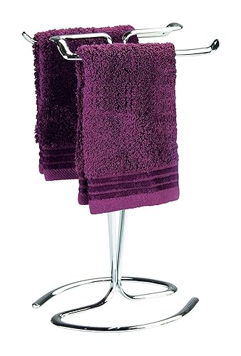 Idesign Metal Hand Towel Rack, The Axis Collection - Holds 2 Hand Towels, 7.75       X 6.25       X 13.5      , Chrome