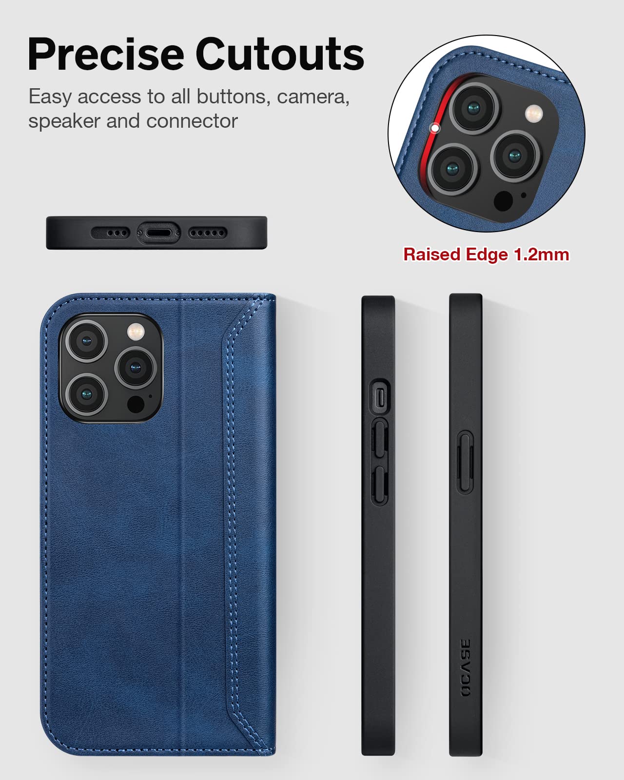 Ocase Retro Series Compatible With Iphone 14 Pro Max Wallet Case With Card Holders Rfid Blocking]Tpu Inner Shell ]Kickstand] Pu