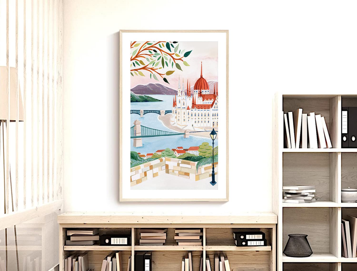 Nationcog Budapest Art Print, Hungary Art Print, Budapest Poster, Travel Gift, Travel Poster, Budapest Wall Art, Travel Gift, Ho