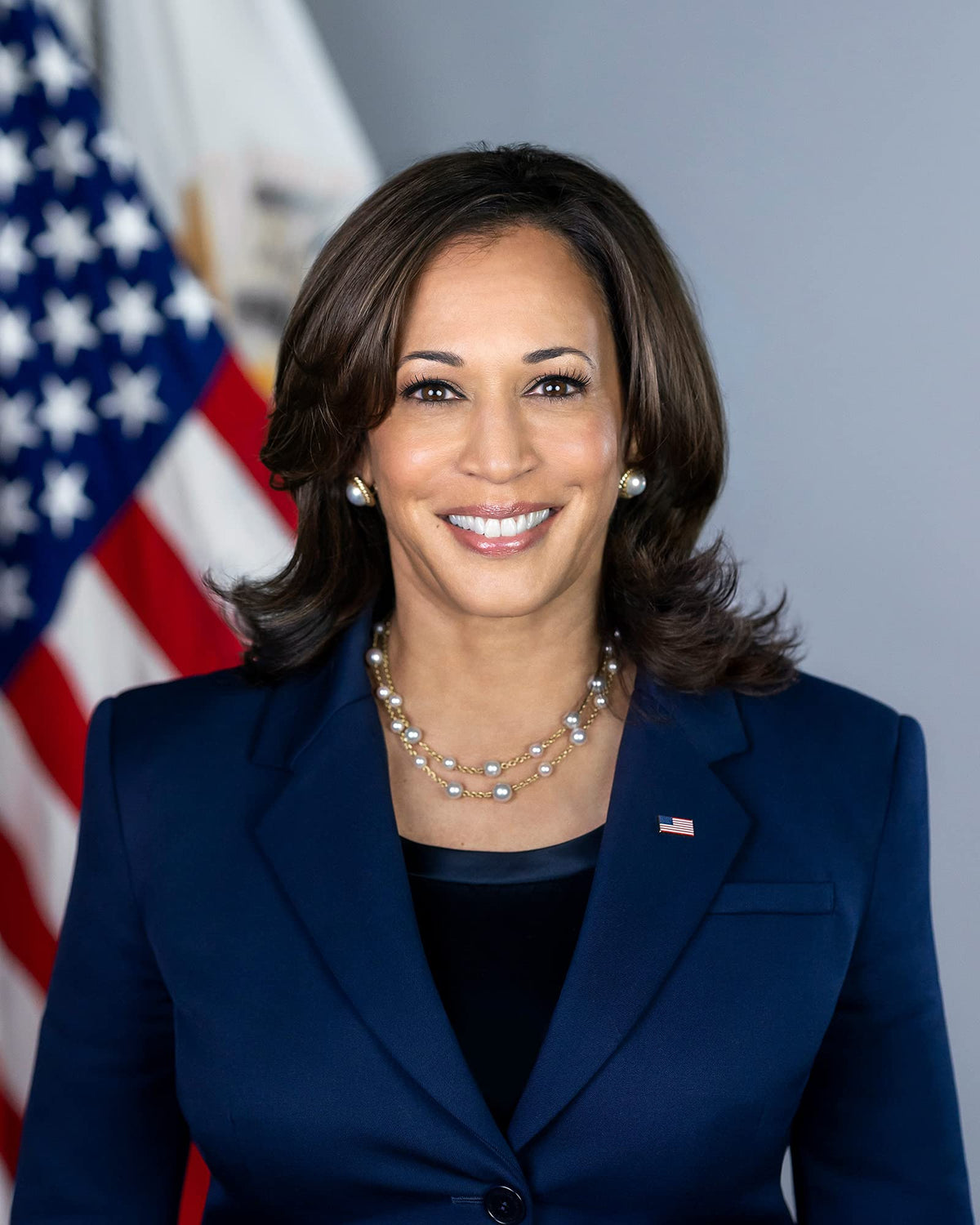 Frame A Patent Official Portrait Of Vice President Kamala Harris Photograph - Historical Artwork From 2021 - (8'' X 10'') - Matt