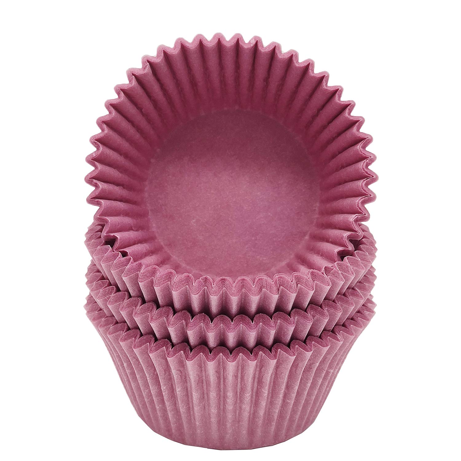 Mombake Premium Purple Greaseproof Cupcake Liners Muffin Paper Baking Cups Standard Sized, 100-Count