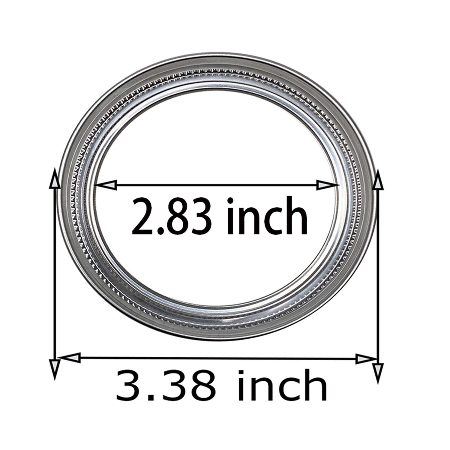 304 Stainless Steel Sprouting Lids For Wide Mouth Mason Jars And Making Organic Sprout Seeds 6 Pcs