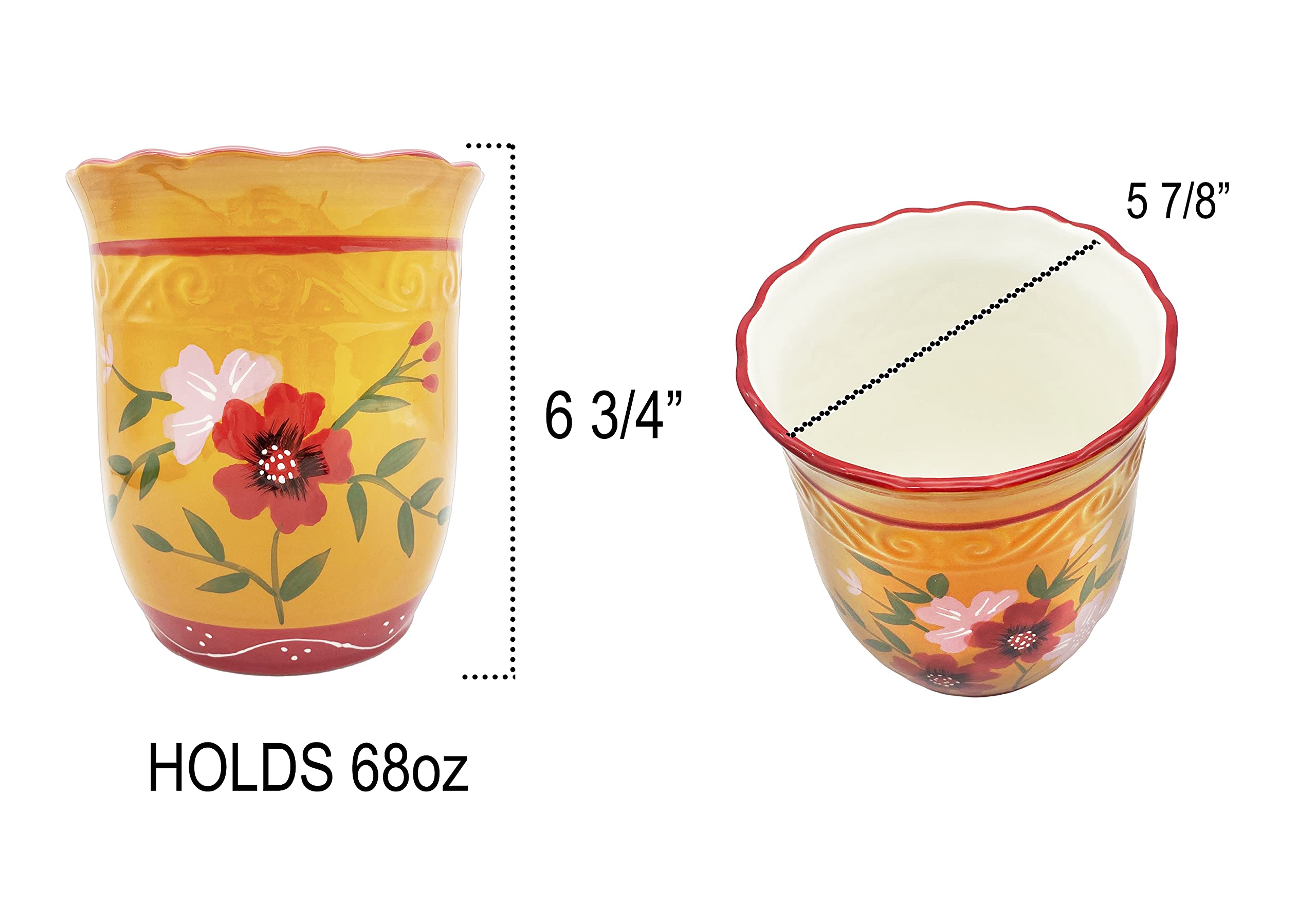ACK Utensil Holder (Garden) Yellow