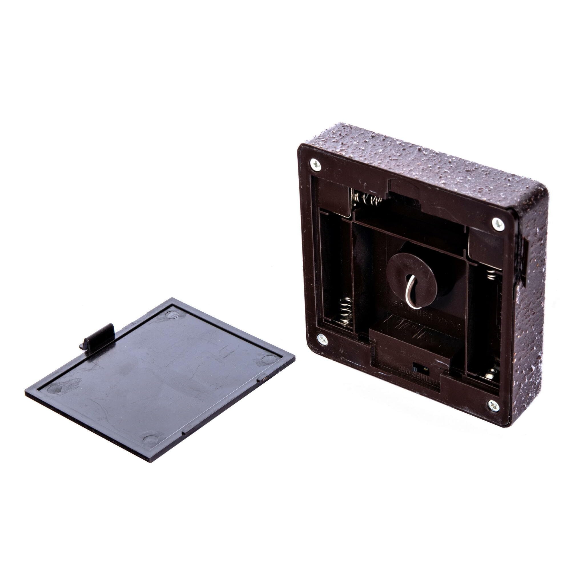 Vickerman 2' Green Frosted Mini Pine Twig Tree, Battery Operated Warm White 3mm Wide Angle LED Lights.